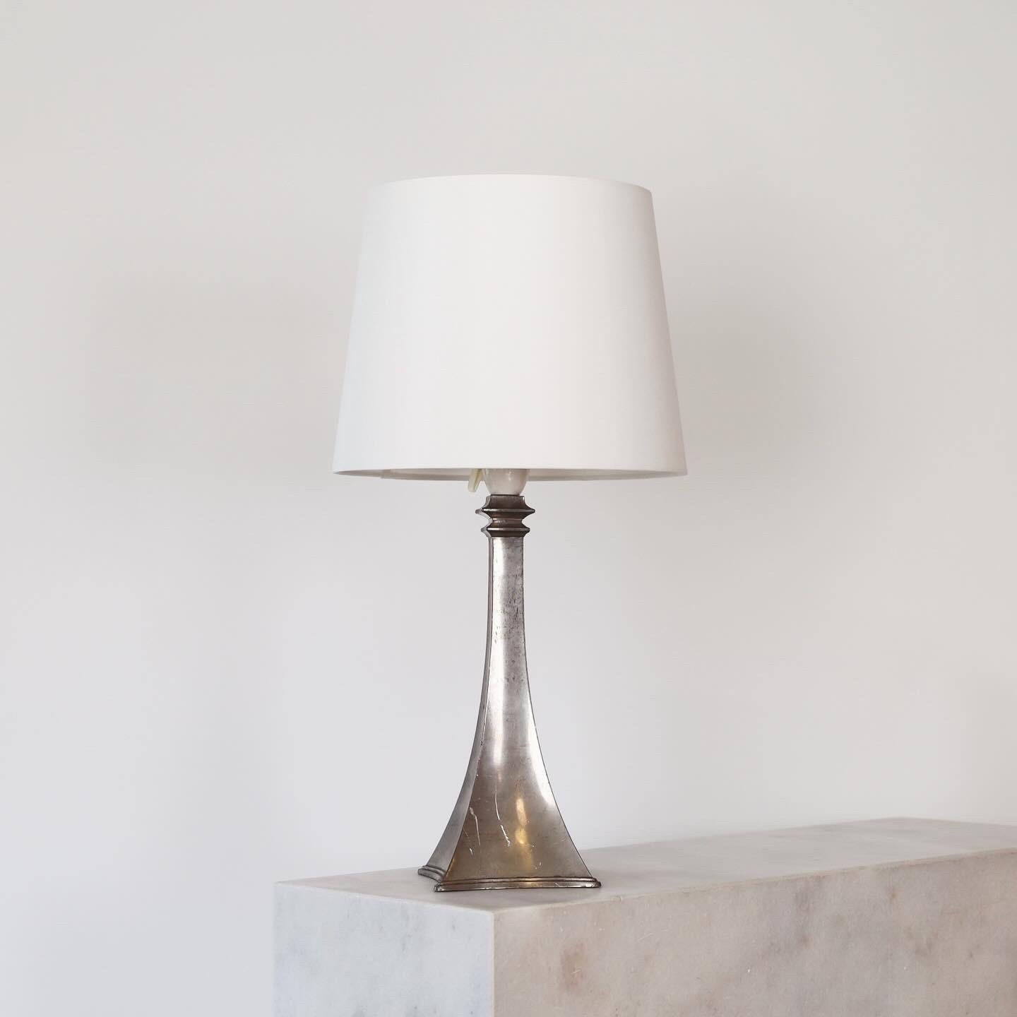 Pewter Table Lamp made by Just Andersen, 1950s, Denmark For Sale 5