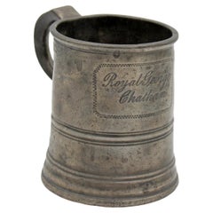 Pewter Taper Sided Tankard from the Royal George, Chatham, C. 1860s