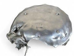 Pewter Tray Depicting the Fable of the Frog and the Fish