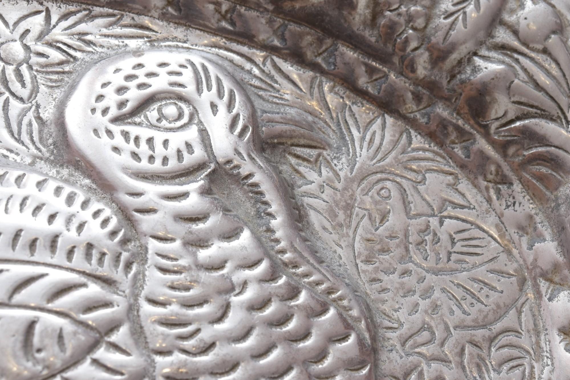 Pewter Turkey Serving Platter In Good Condition For Sale In Bradenton, FL