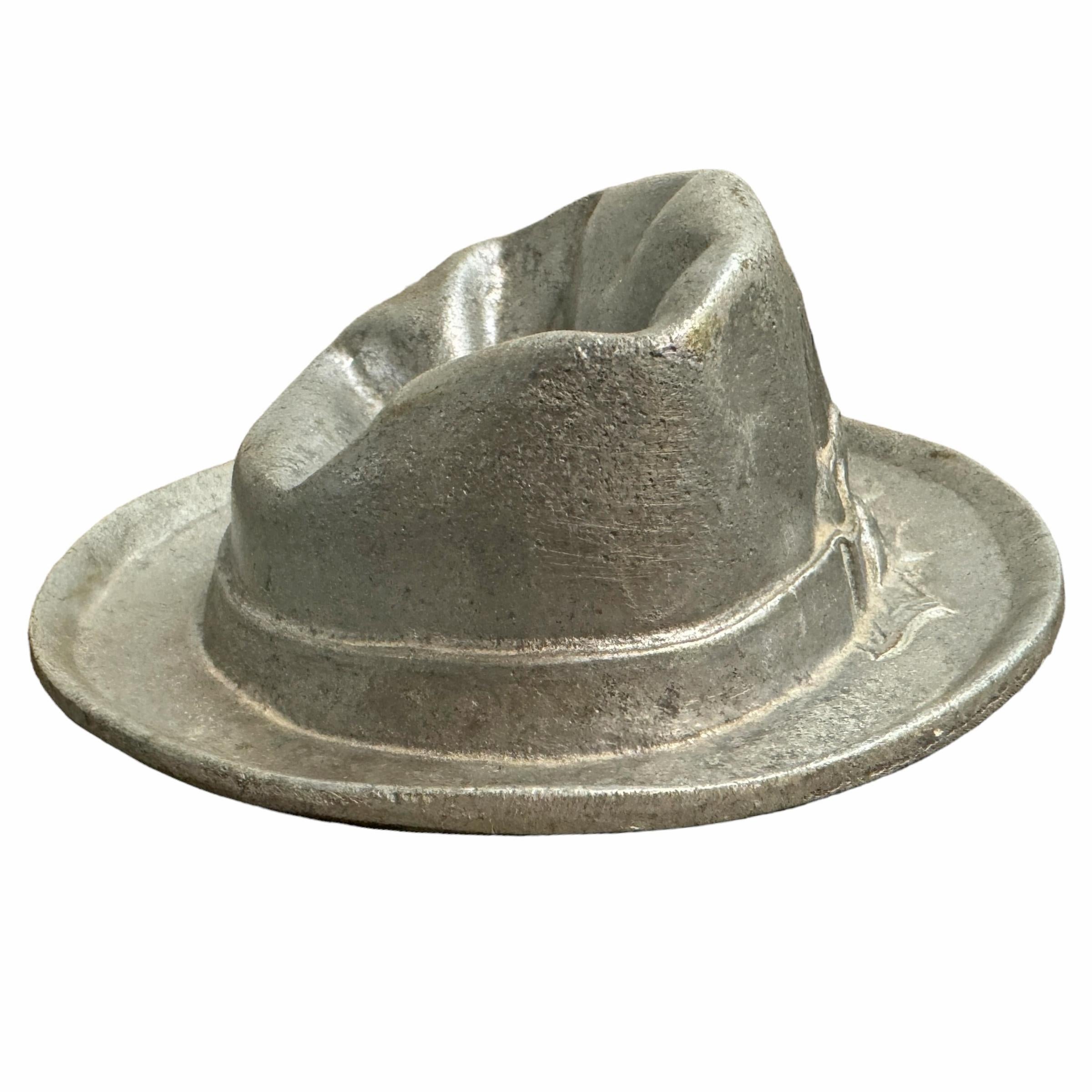 Pewter Tyrolean Hat Catchall  For Sale 4
