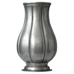 Zinnvase von Edvin Ollers, Schweden, 1930er Jahre. Svenskt Tenn. Art Deco.