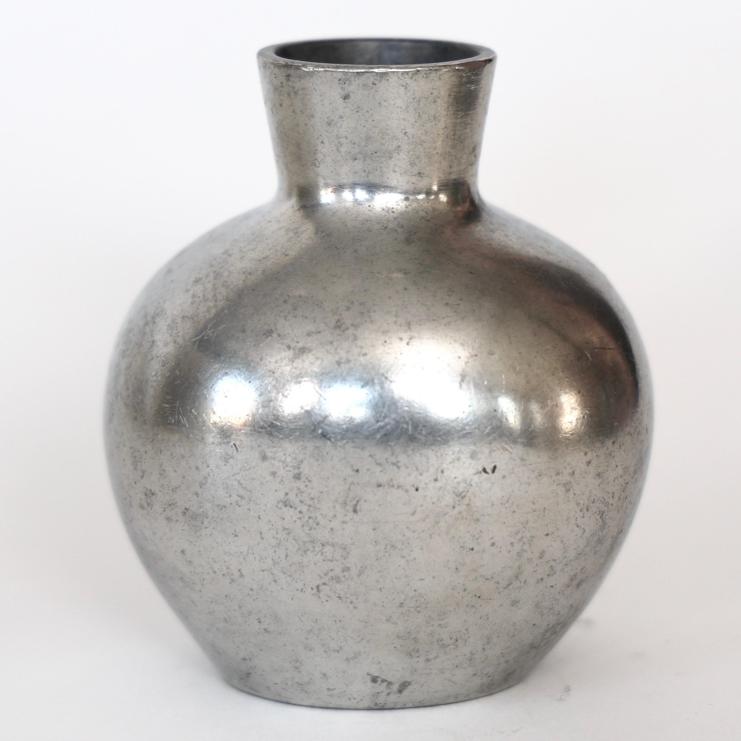 Danese Vaso in peltro di Just Andersen, anni '1920, Danimarca in vendita