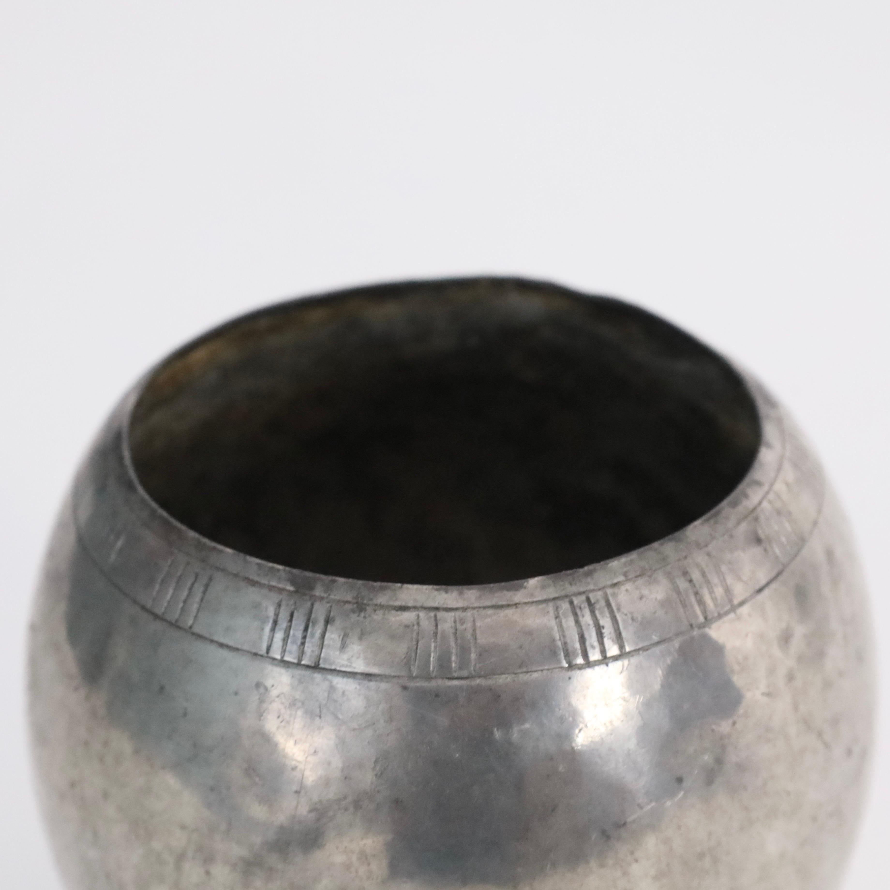 Étain Vase en étain par Just Andersen, années 1920, Danemark en vente