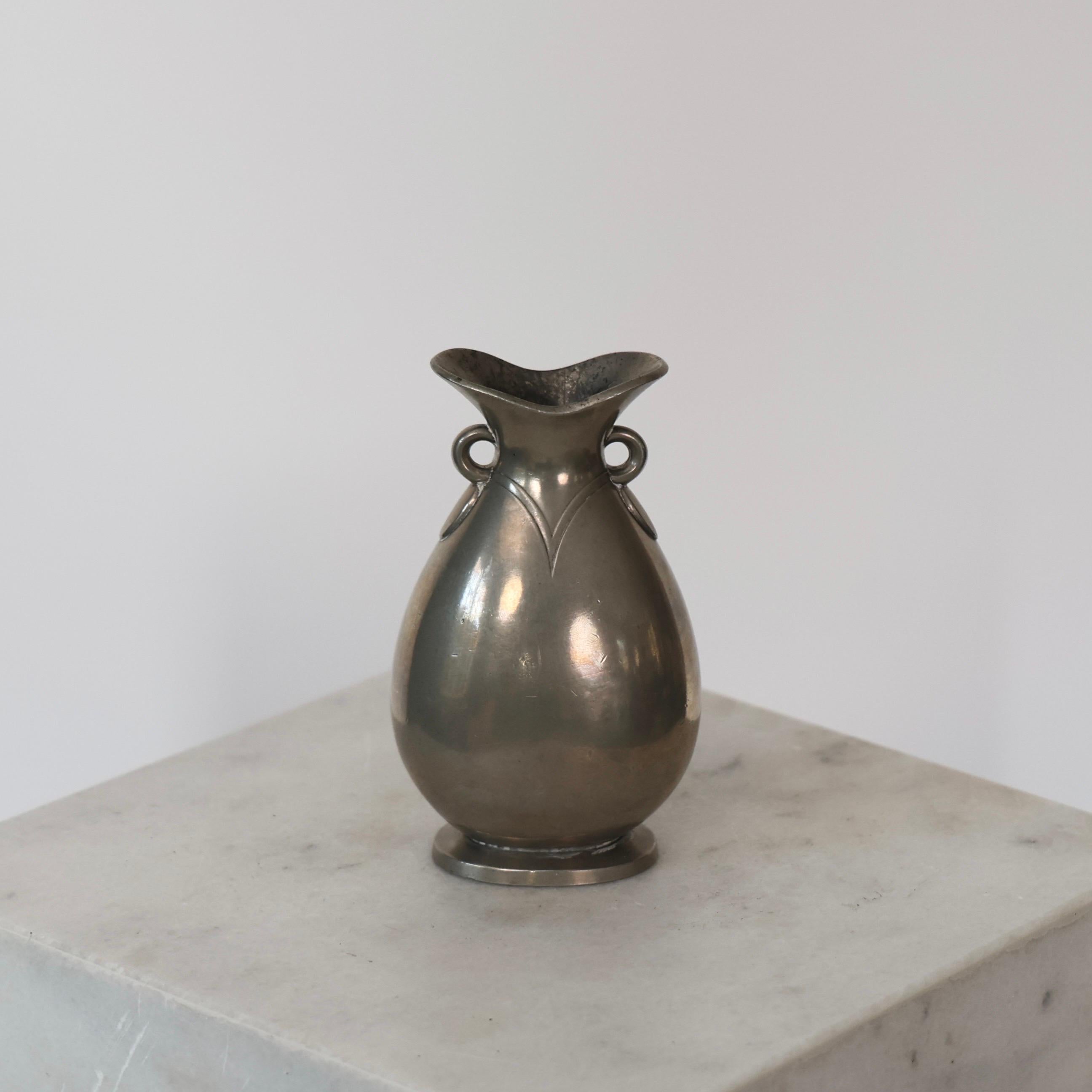 Pewter Vase by Just Andersen, 1920s, Denmark For Sale 3