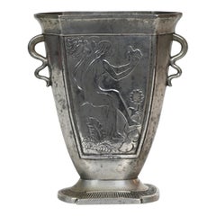 Pewter Vase by Just Andersen, 1920s, Denmark