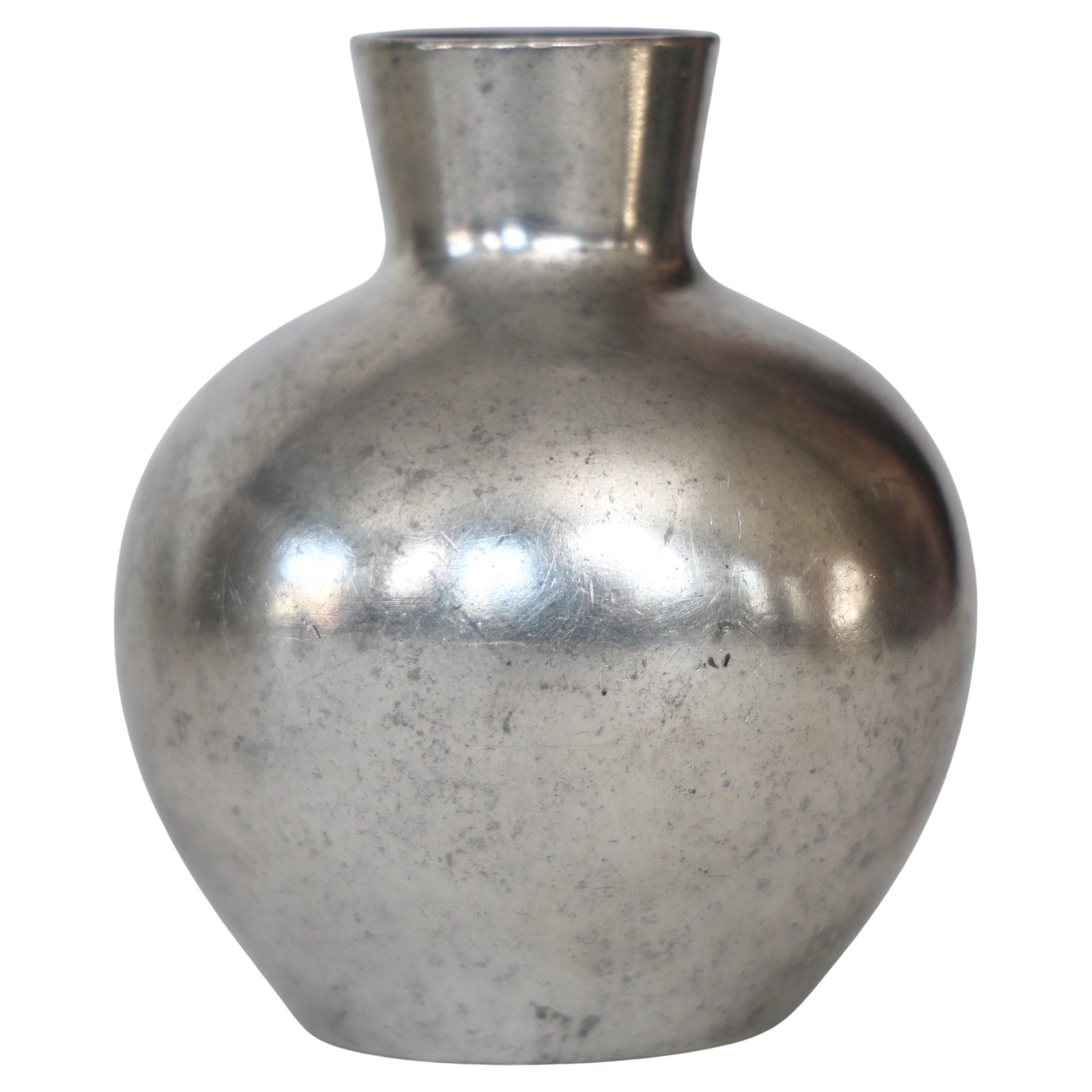Pewter Vase by Just Andersen, 1920s, Denmark