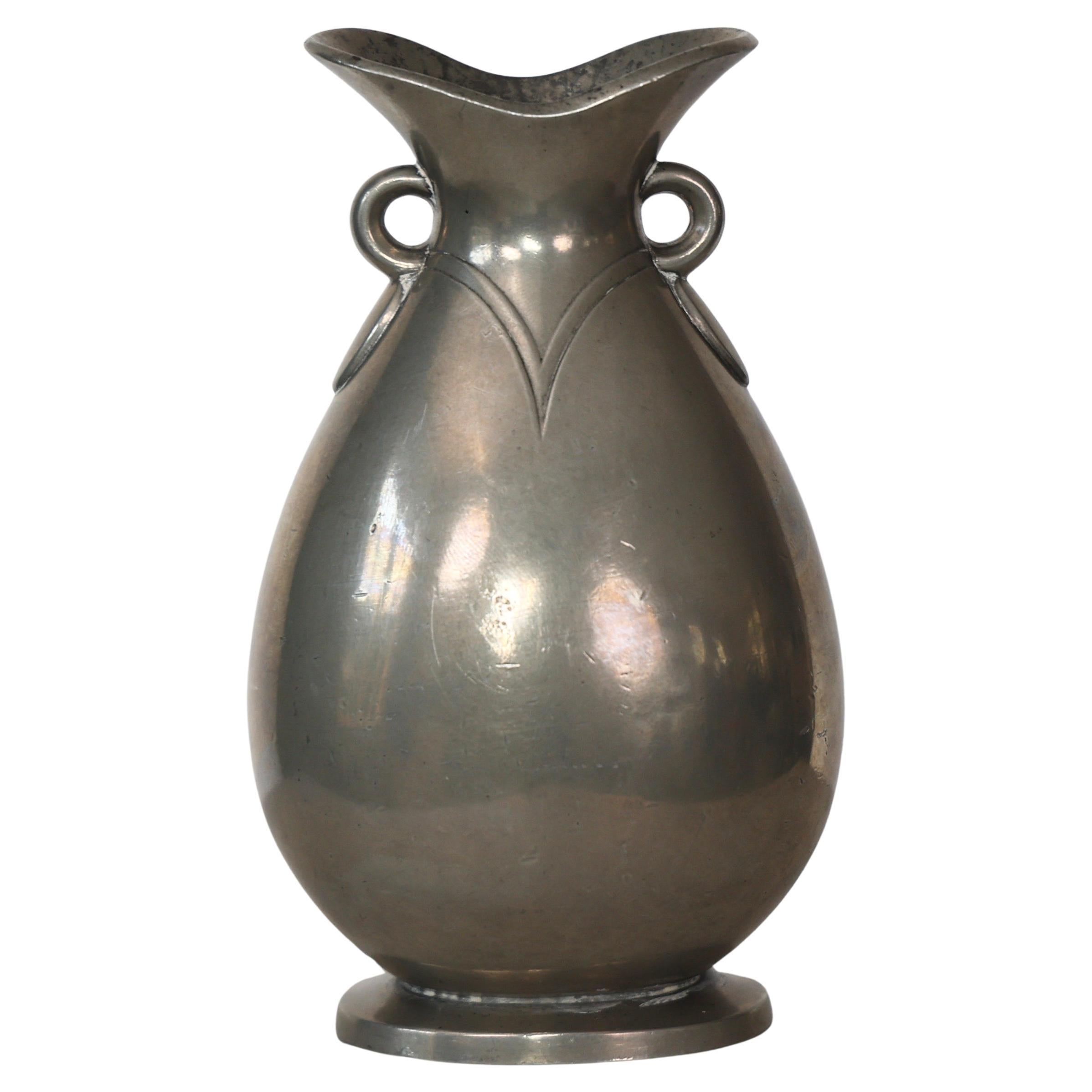 Pewter Vase by Just Andersen, 1920s, Denmark