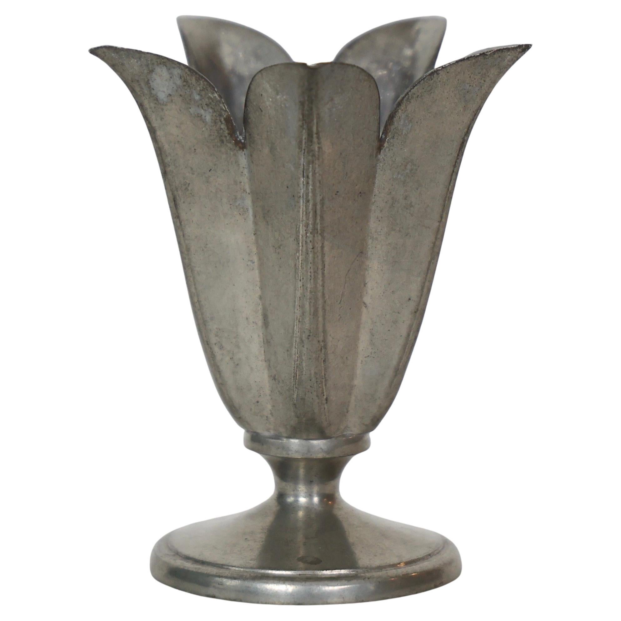 Pewter Vase by Just Andersen, 1920s, Denmark