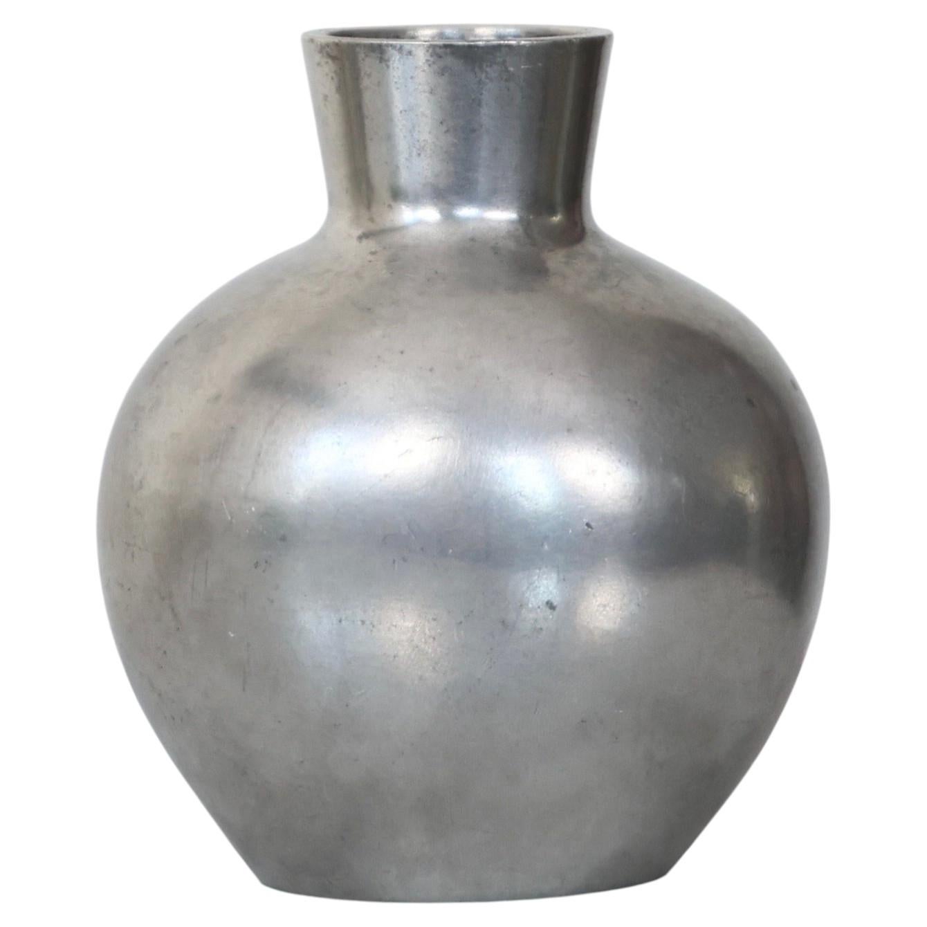 Pewter Vase by Just Andersen, 1920s, Denmark For Sale