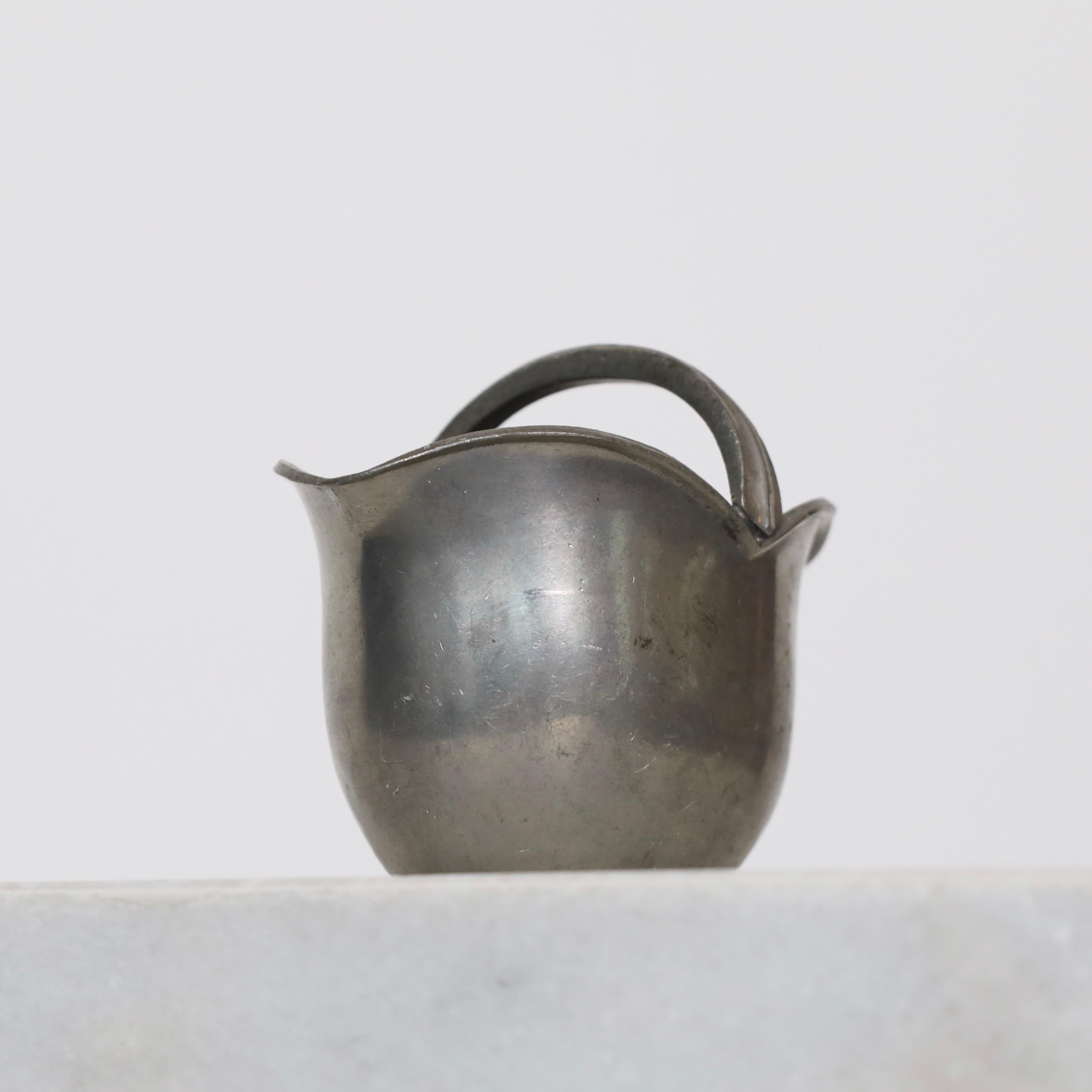 Pewter Vase by Just Andersen, 1930s, Denmark In Fair Condition For Sale In Værløse, DK