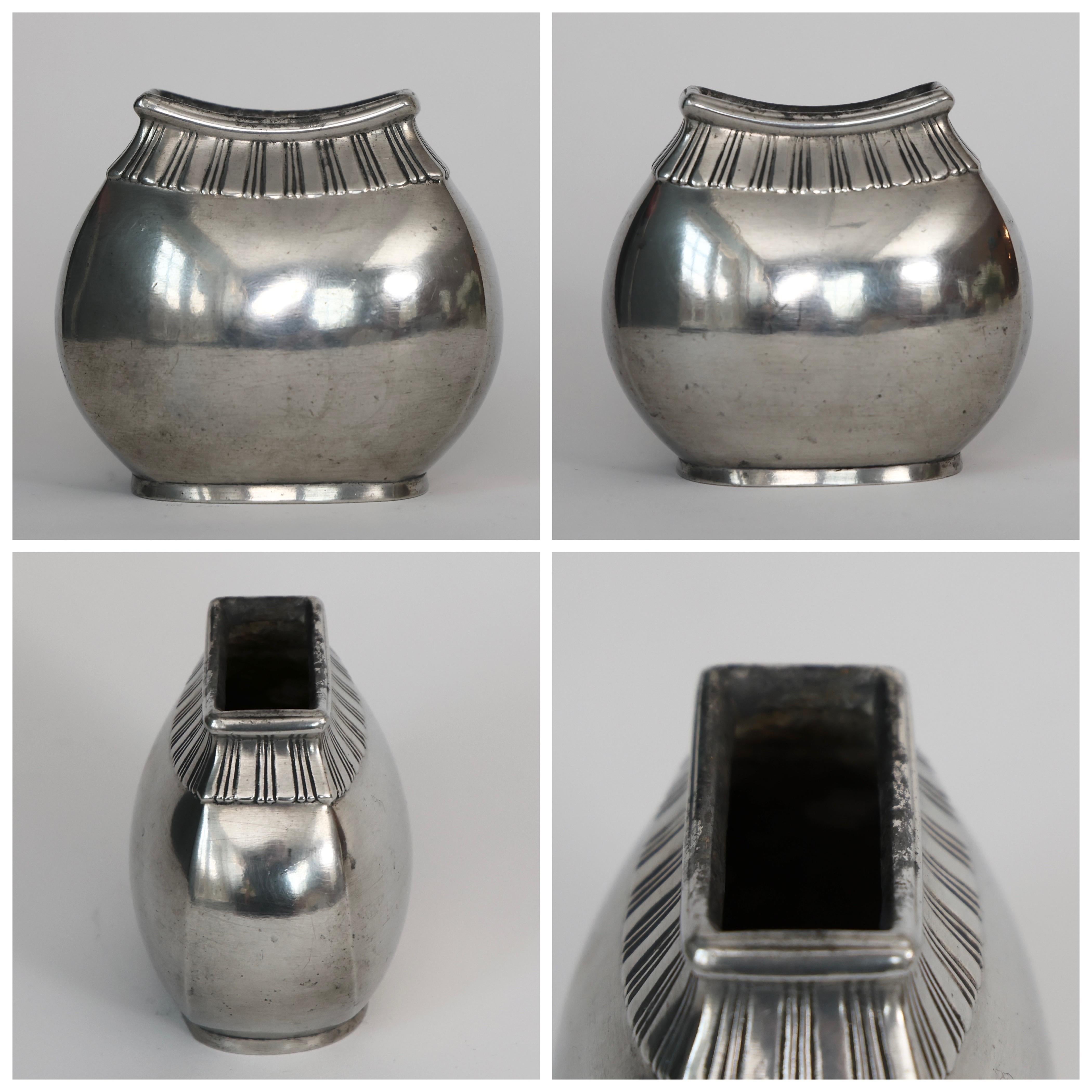 Vaso in peltro di Just Andersen, anni '30, Danimarca in vendita 1