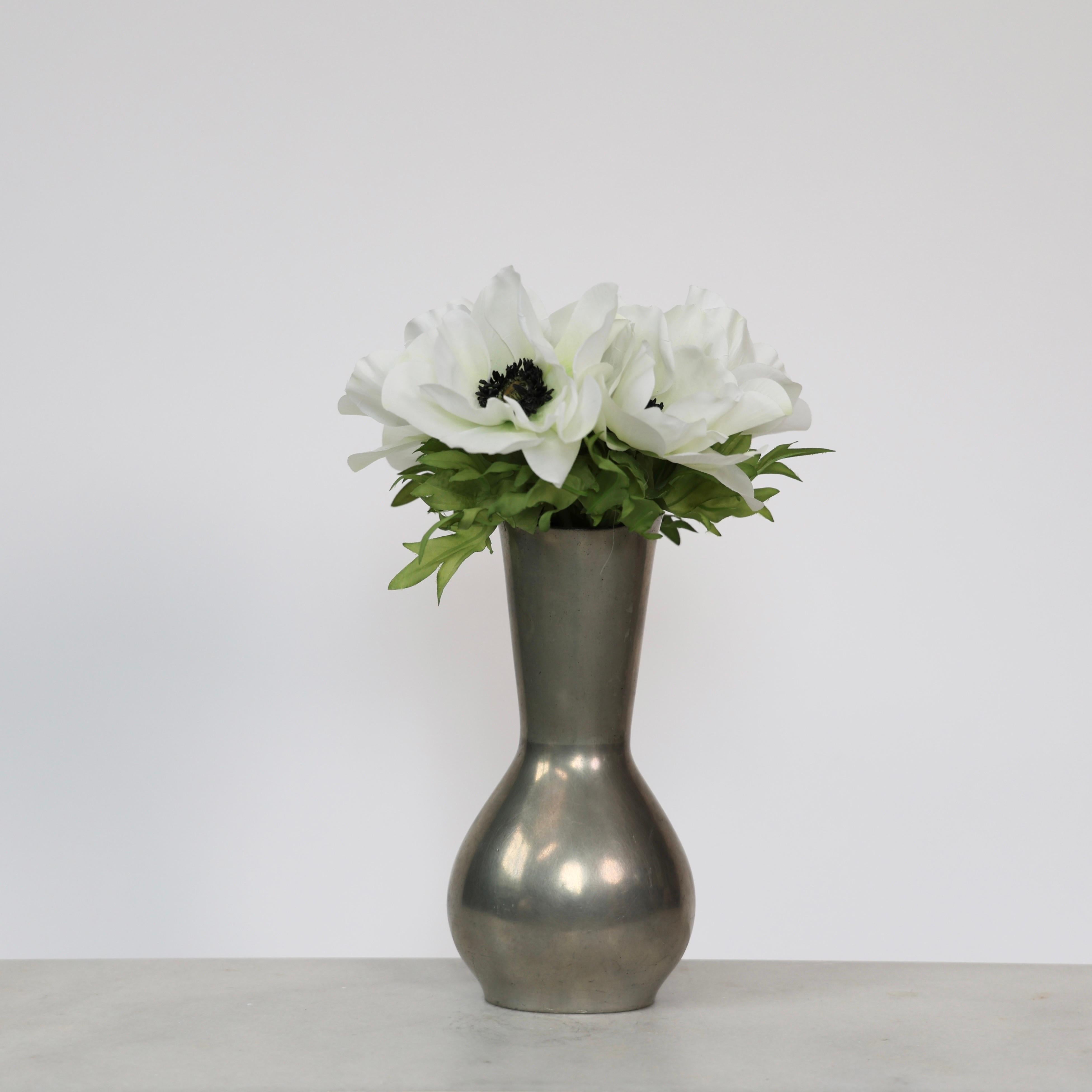 Vase en étain par Just Andersen, années 1950, Danemark en vente 3