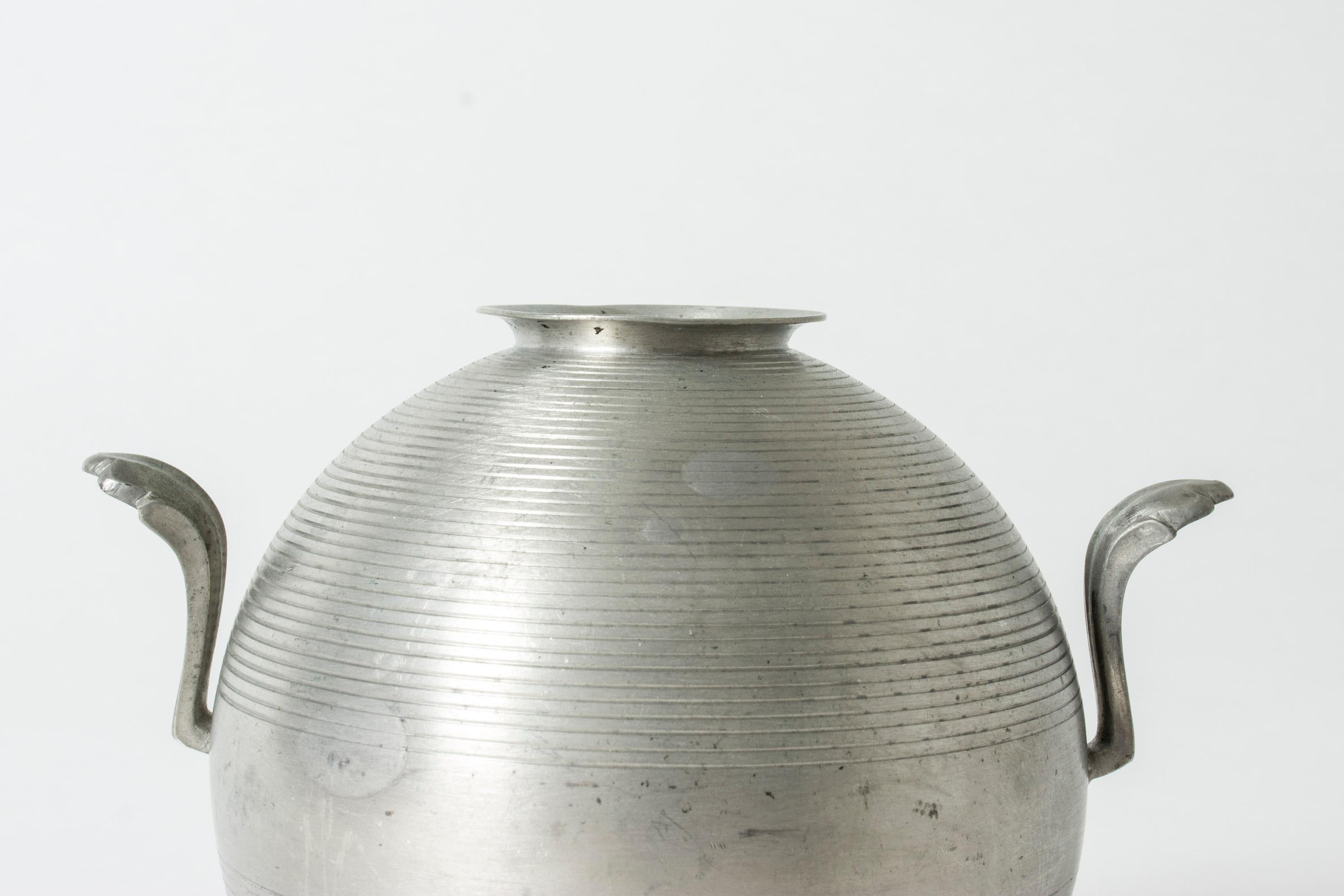 Swedish Pewter Vase by Sylvia Stave for GAB, Sweden For Sale