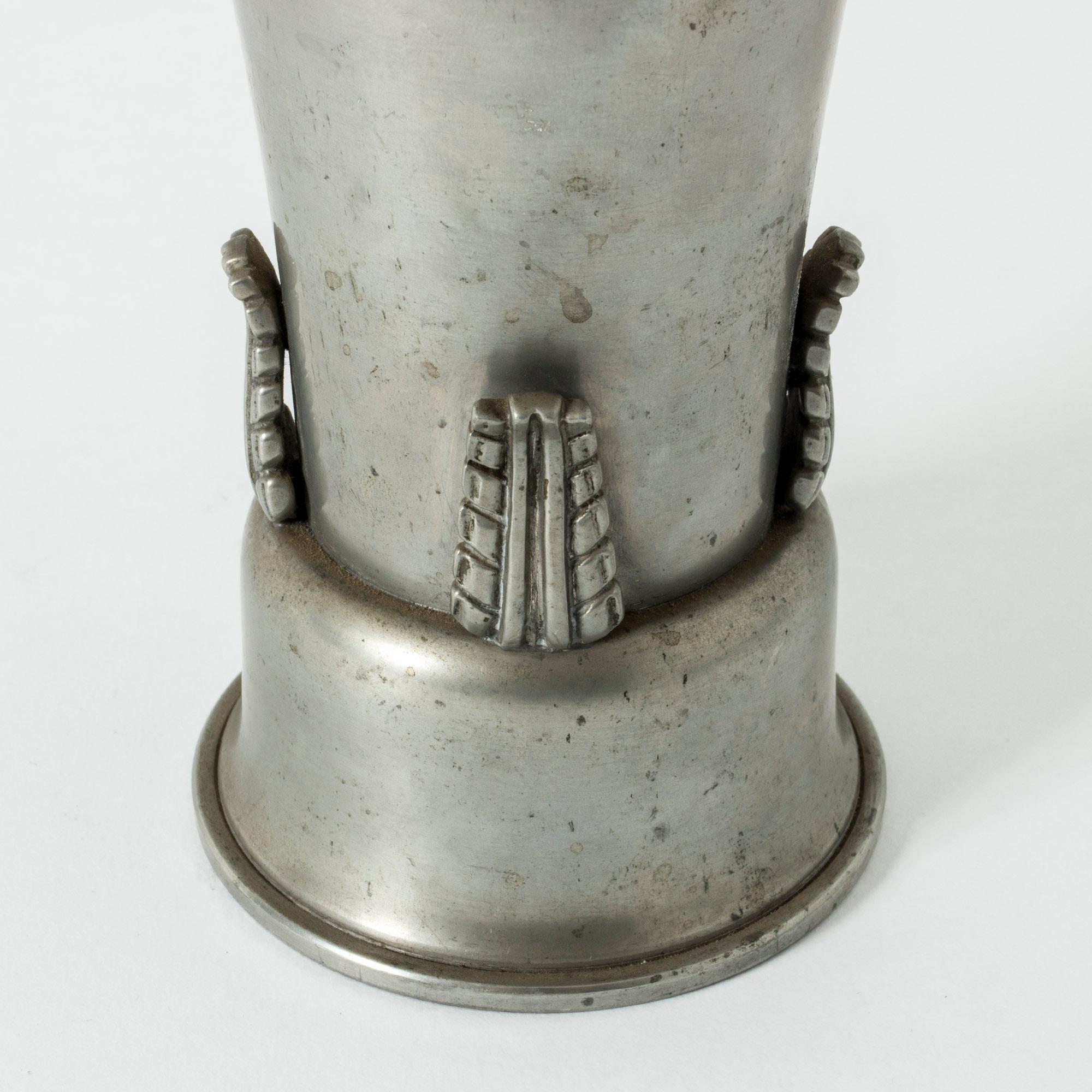 Swedish Pewter Vase from Ystad Metall For Sale