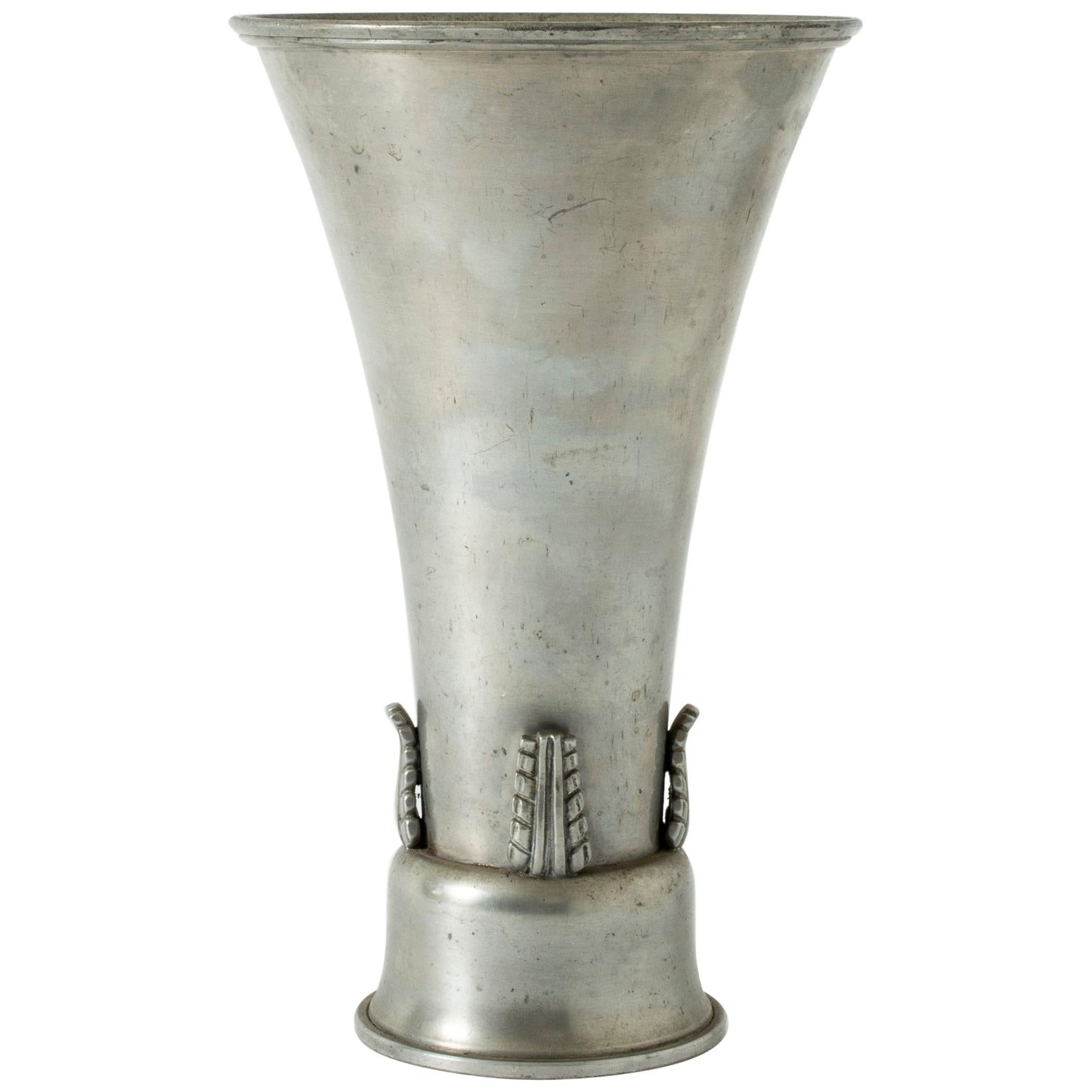 Pewter Vase from Ystad Metall For Sale
