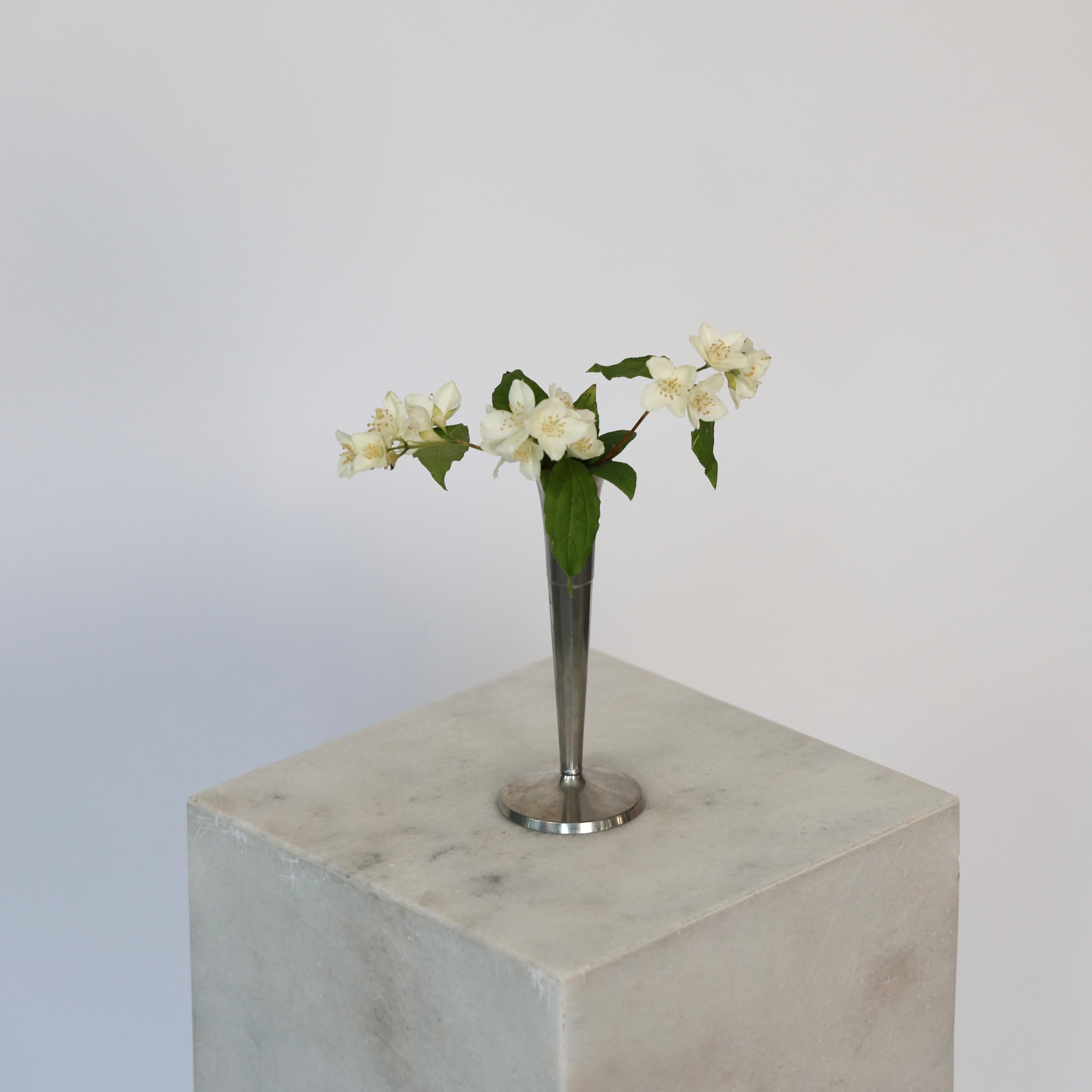Pewter Vase Trio by Ellen Schlanbush for Just Andersen, 1950s, Denmark For Sale 1