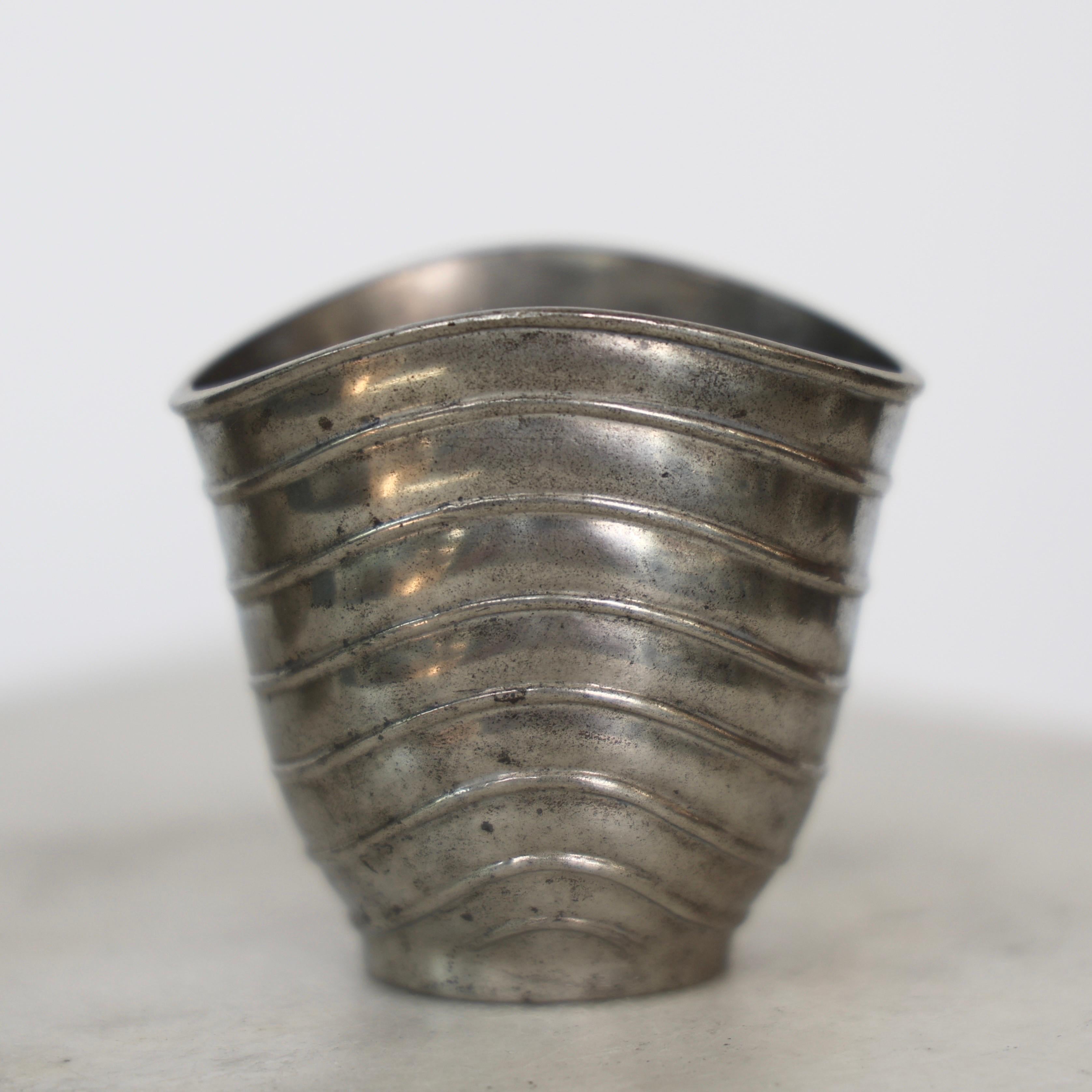 Pewter Vases by Ellen Schlanbush for Just Andersen, 1950s, Denmark For Sale 1