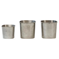 Trio di vasi in peltro di Just Andersen, anni '50, Danimarca