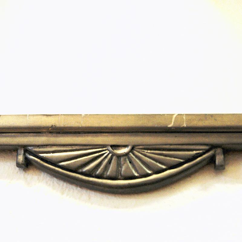 Pewter Wall Mirror by Oscar Antonsson for Ystad Metall, Sweden 1929 2