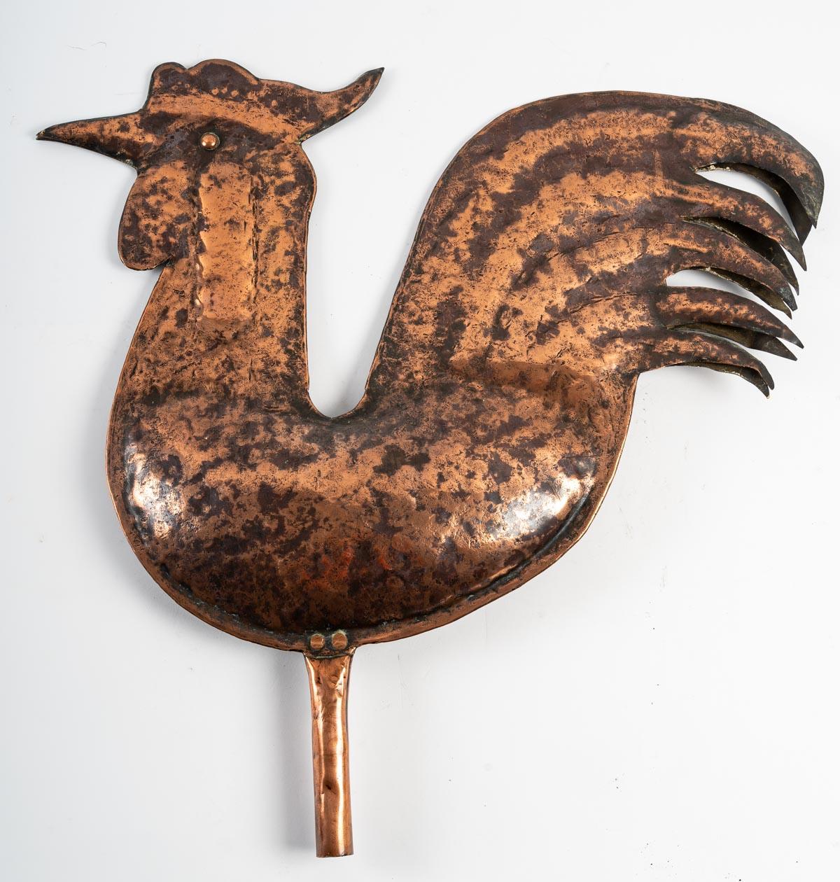 Pewter Weathervane Representing a Rooster 2