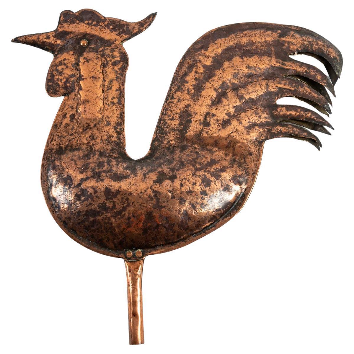 Pewter Weathervane Representing a Rooster 3