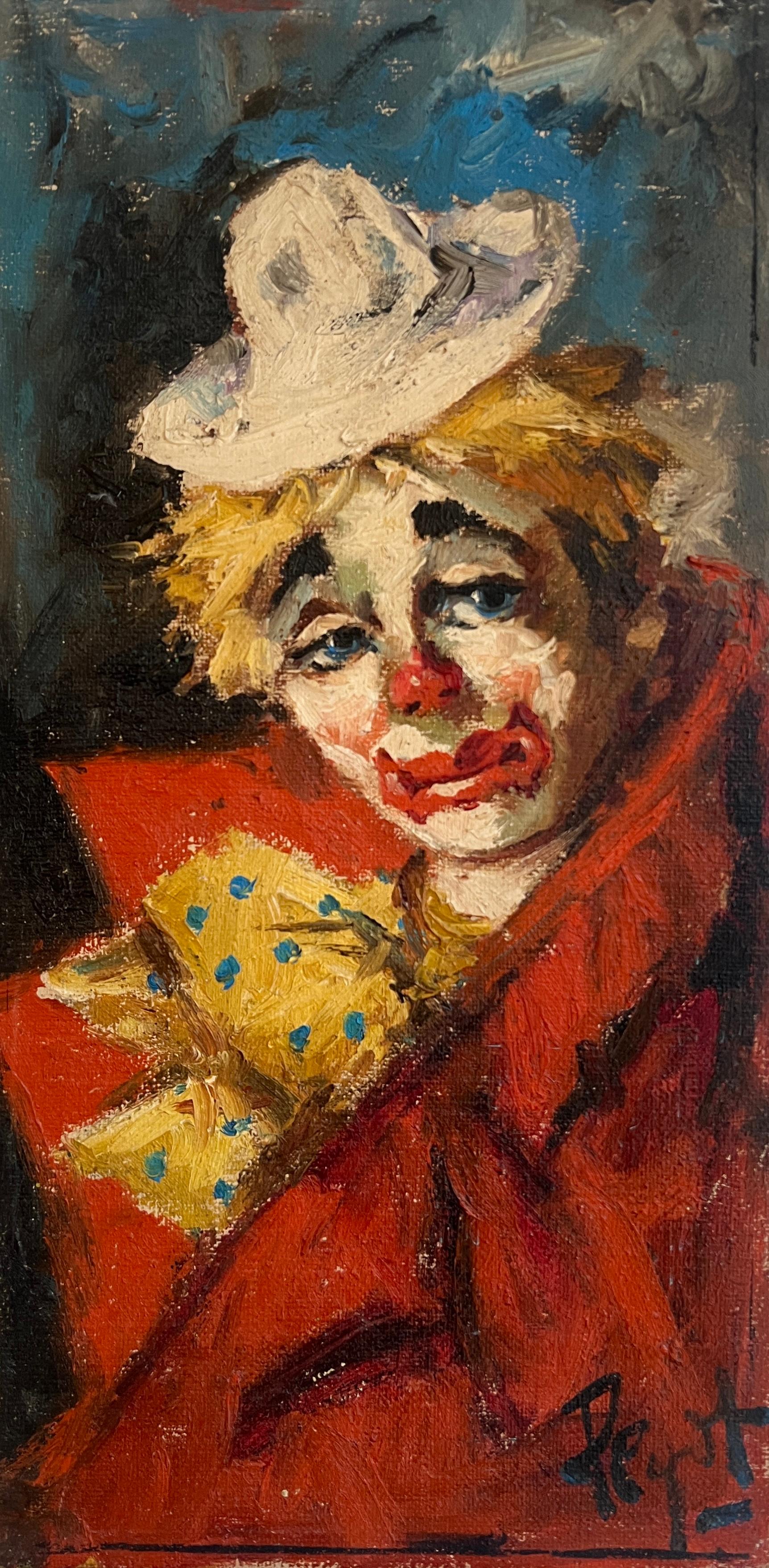 Peyot Figurative Painting - Sad clown