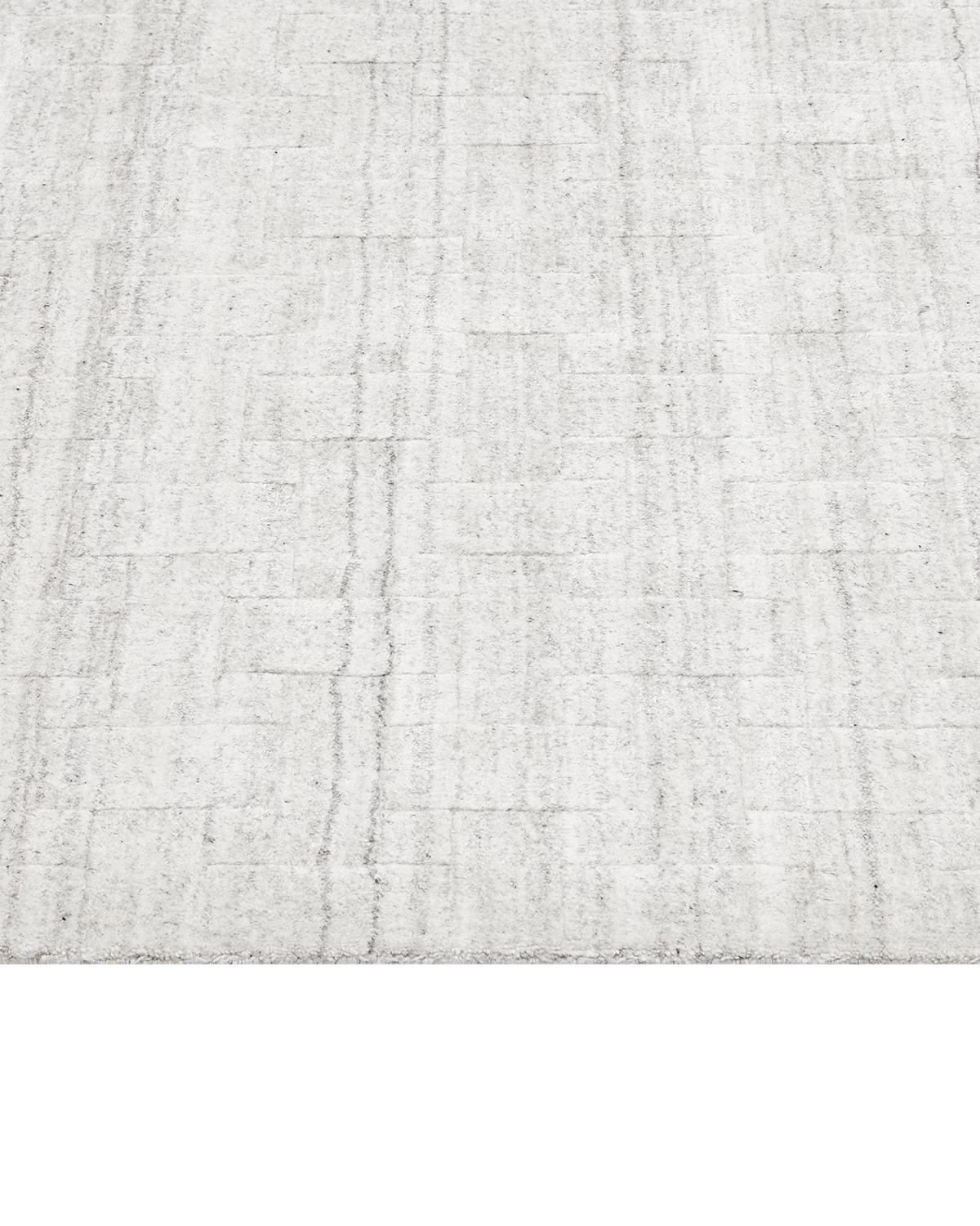 Indischer, handgefertigter, zeitgenössischer, moderner Teppich im Zustand „Neu“ im Angebot in Norwalk, CT