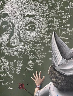 Einstein - Serigrafía MC2 AU CM2 de Pez