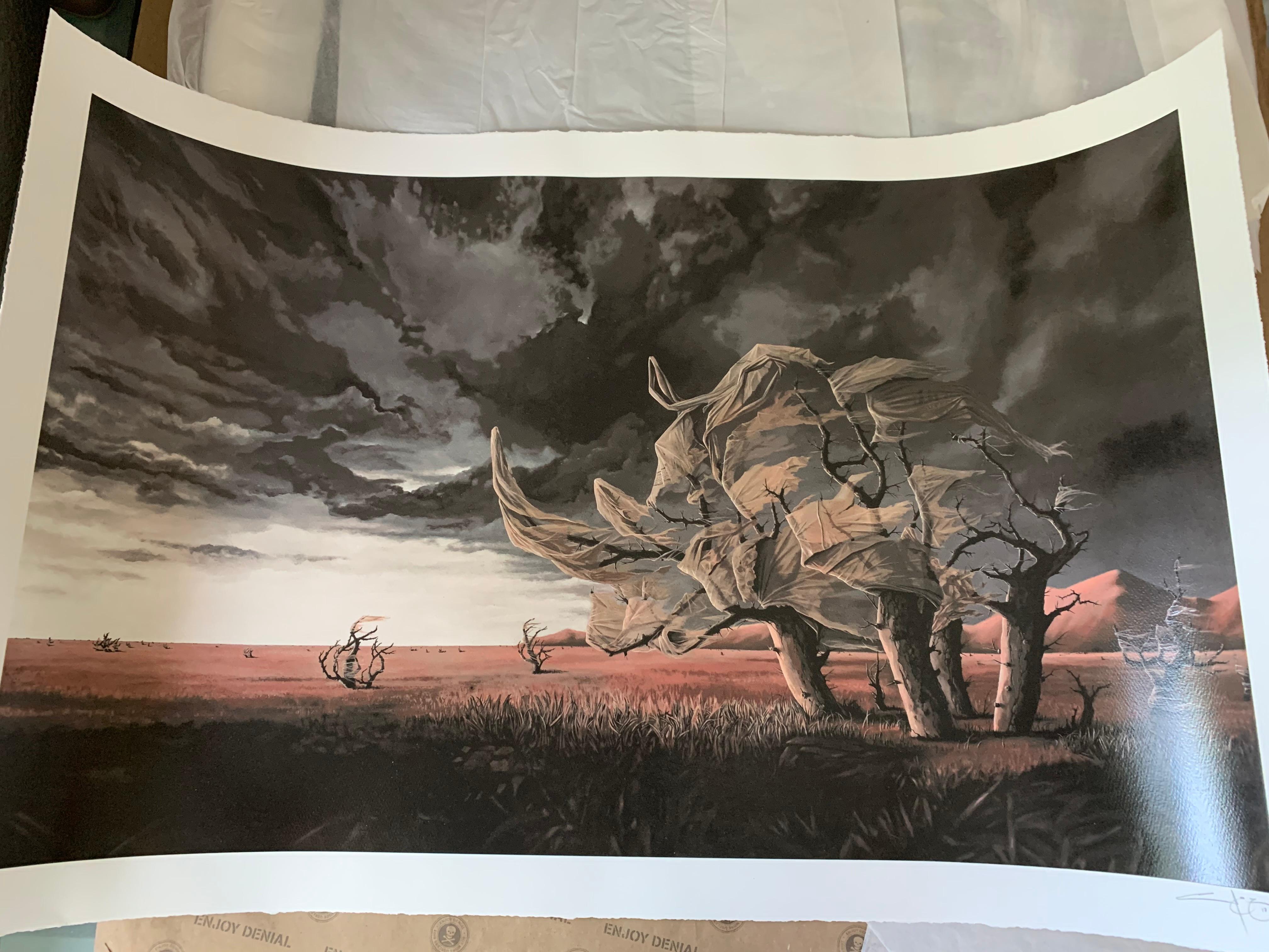Mirage Surrealist Art Print Rhino For Sale 2