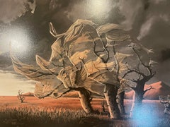 Pez Pierre Yves Riveau Mirage Surrealist Art Print Rhino Contemporary Street Art