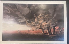 Pez Pierre Yves Riveau Mirage Surrealist Art Print Rhino Contemporary Street Art