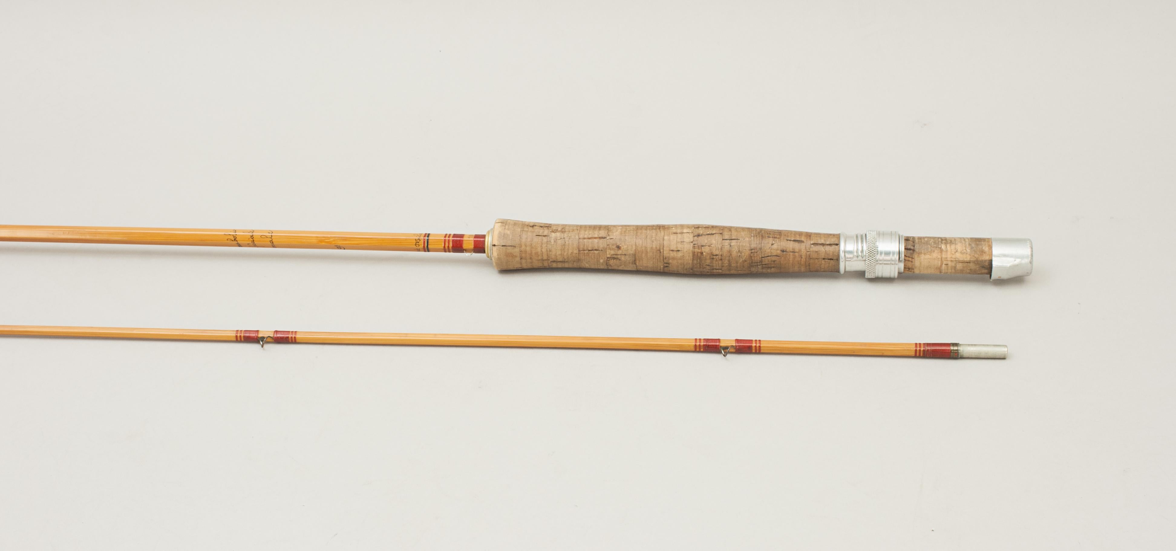 Pezon Et Michel Parabolic Split Cane Trout Fly Fishing Rod For Sale 2