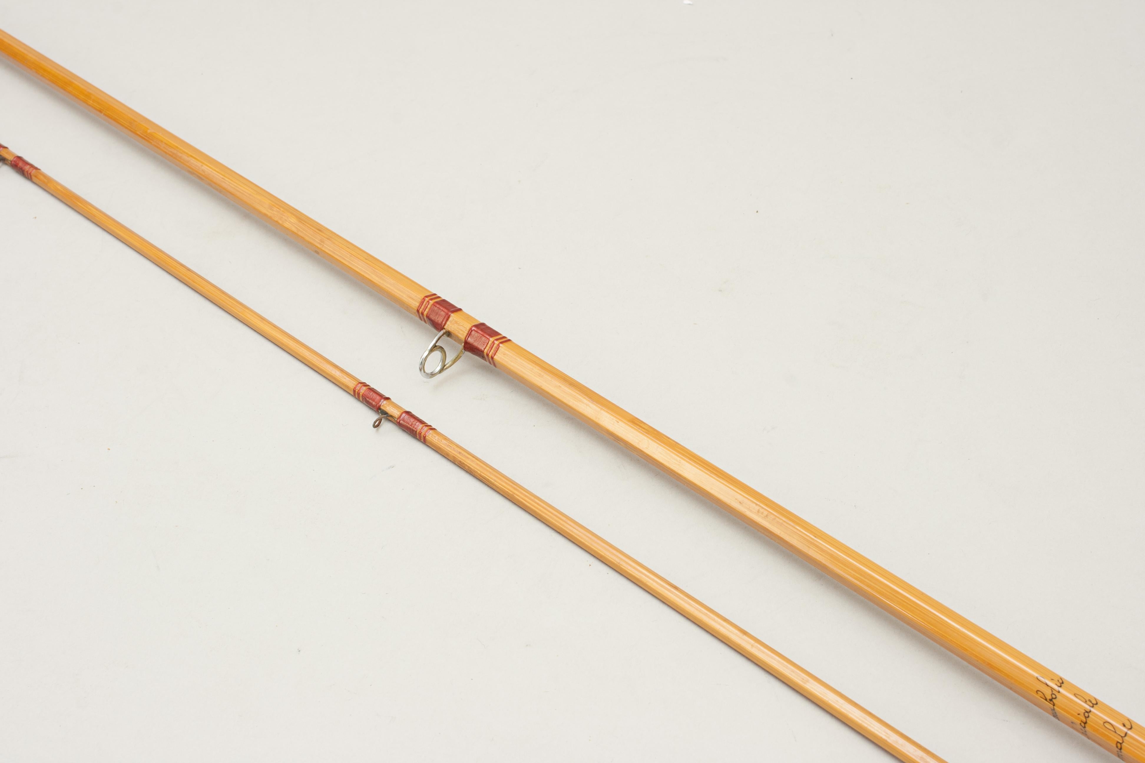 Pezon Et Michel Parabolic Split Cane Trout Fly Fishing Rod For Sale 1