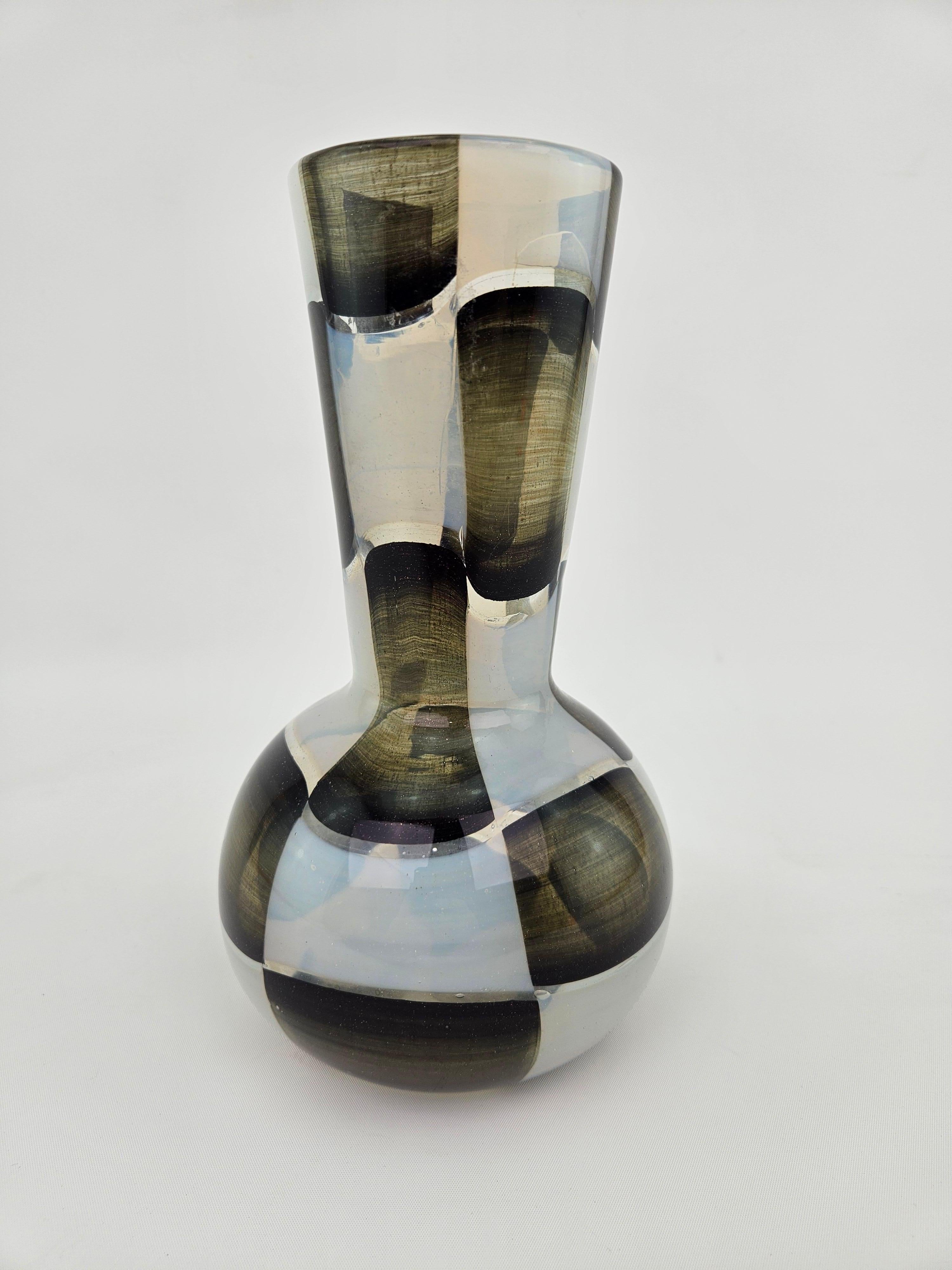 Jarrón de vidrio artístico Pezzato de Ercole Barovier Italiano en venta