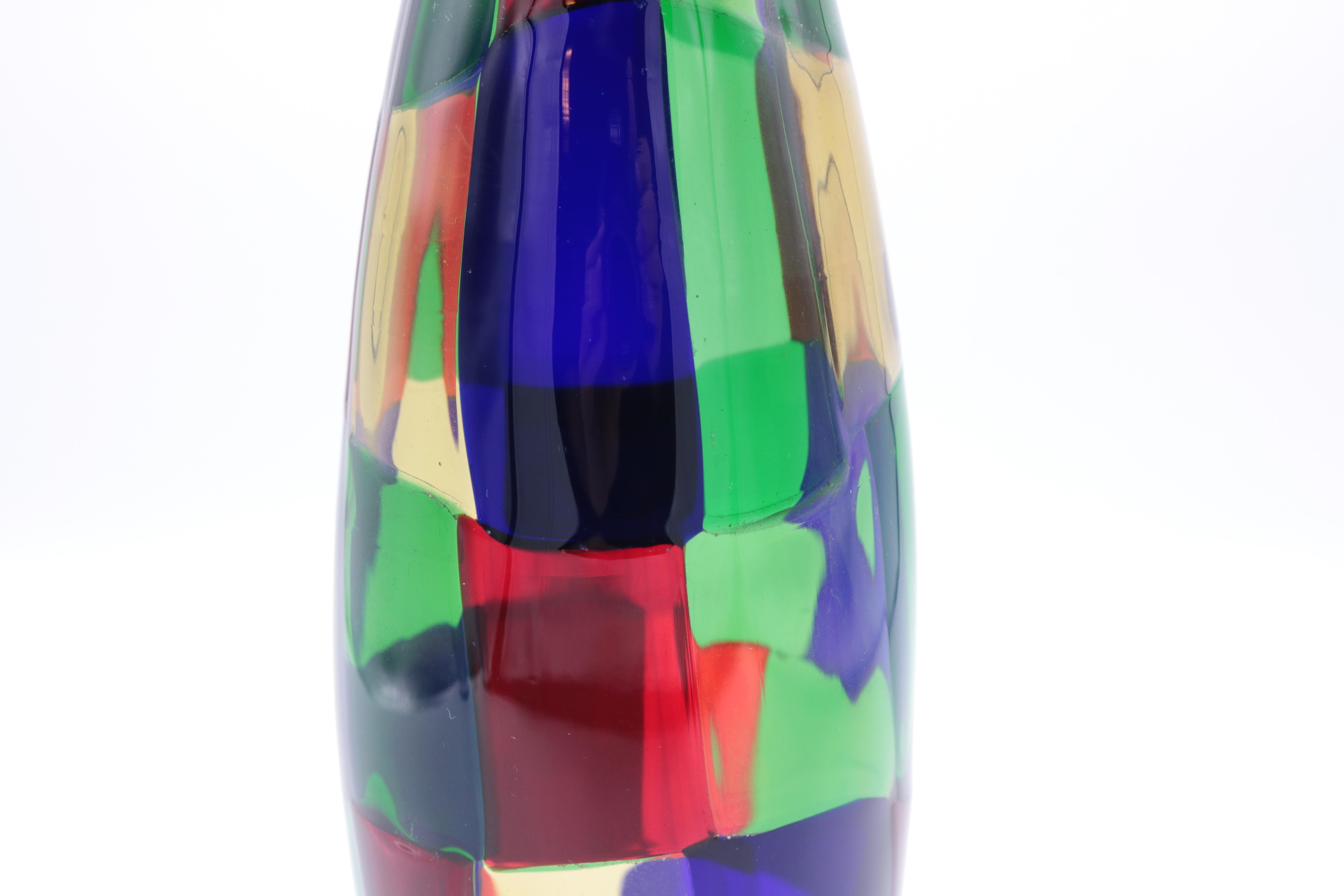 Vase „Pezzato“ von Fulvio Bianconi für Venini (Moderne der Mitte des Jahrhunderts) im Angebot