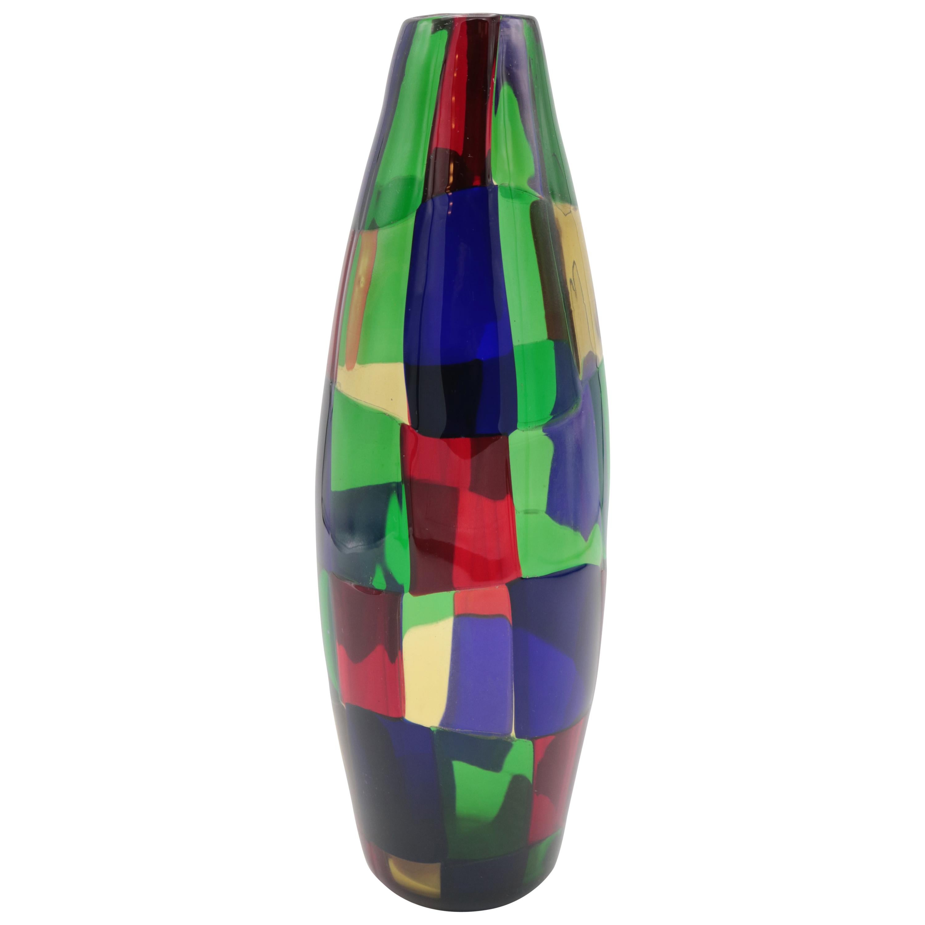 "Pezzato" Vase by Fulvio Bianconi for Venini For Sale