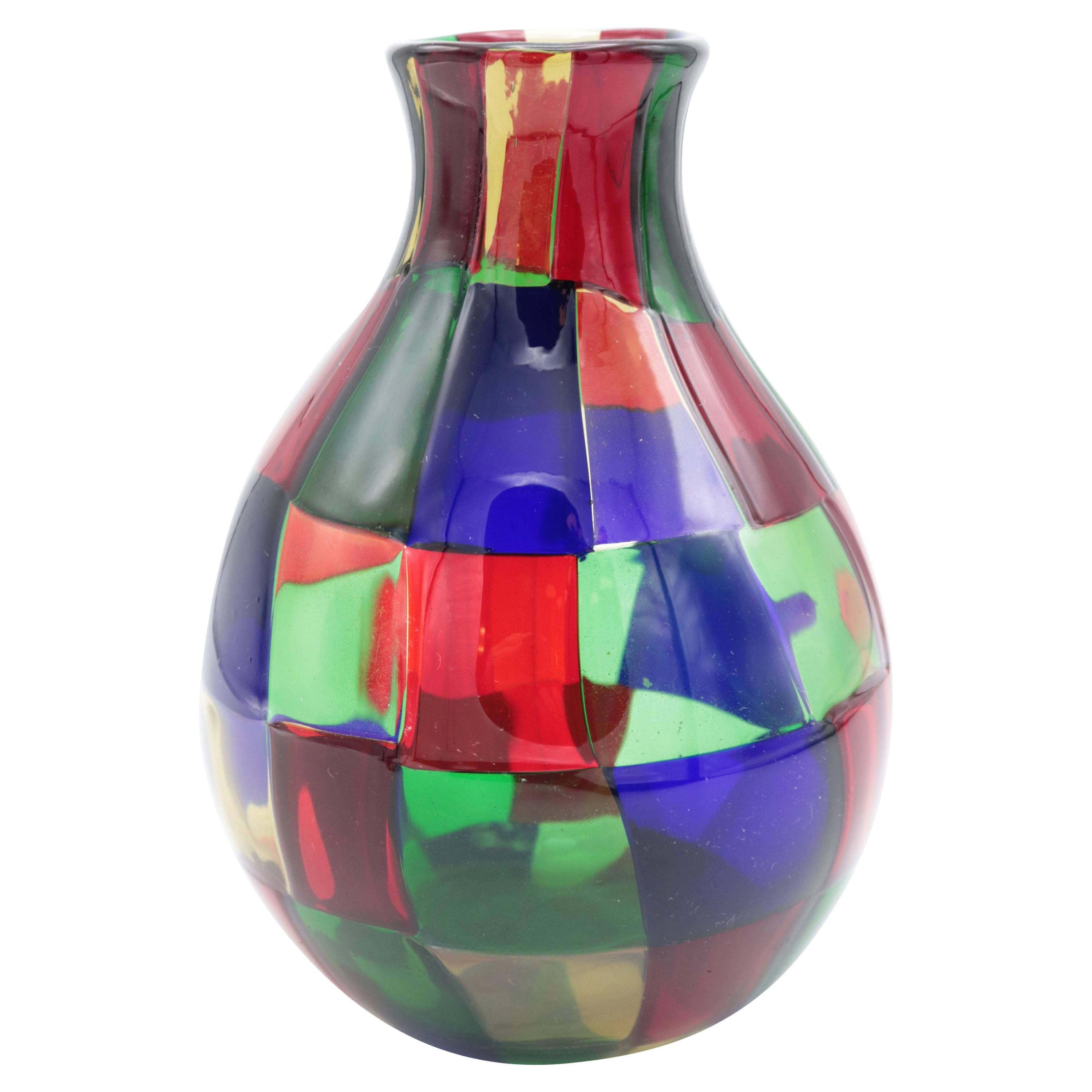 "Pezzato" Vase by Fulvio Bianconi for Venini For Sale