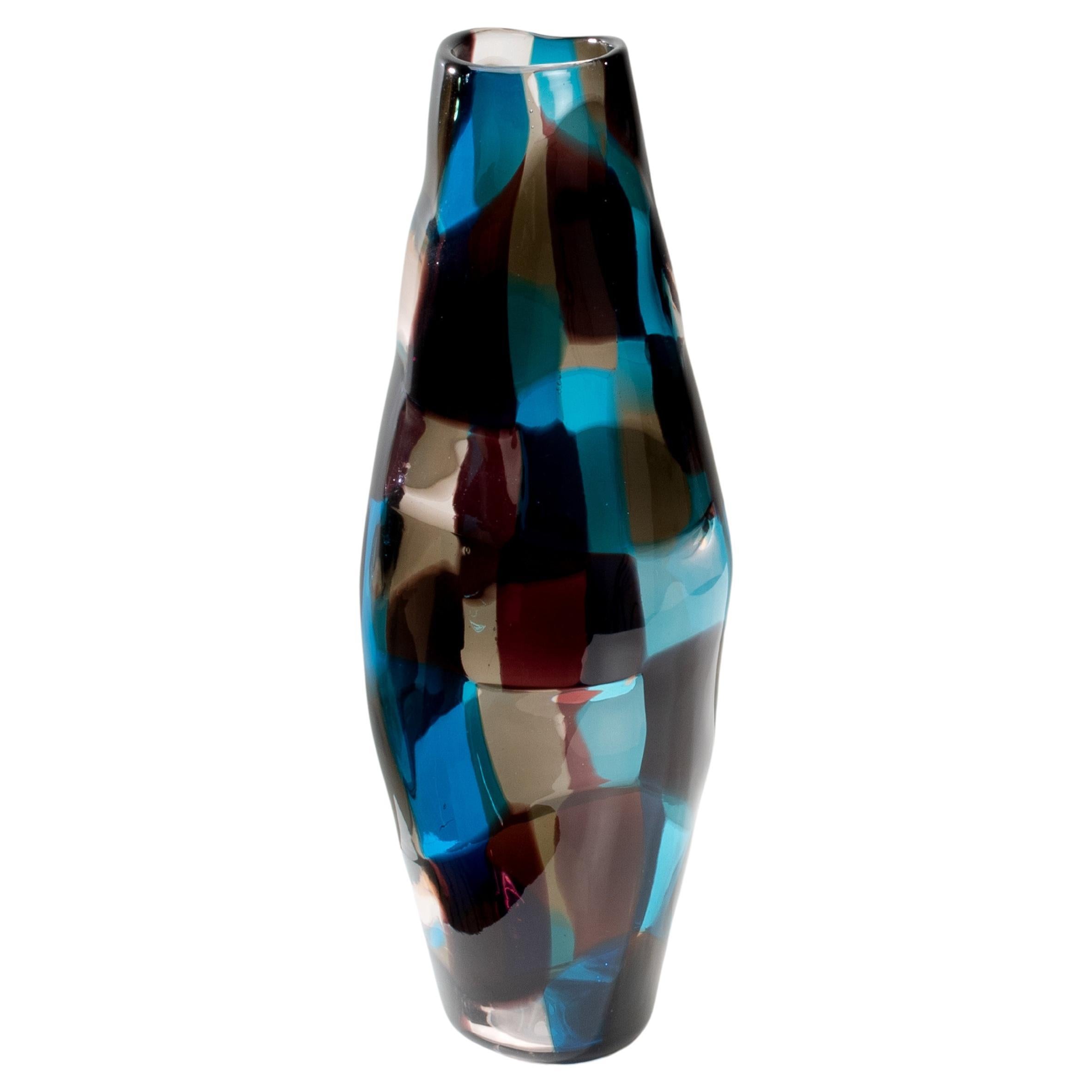 Pezzato vase by Fulvio Bianconi – Venini Murano For Sale