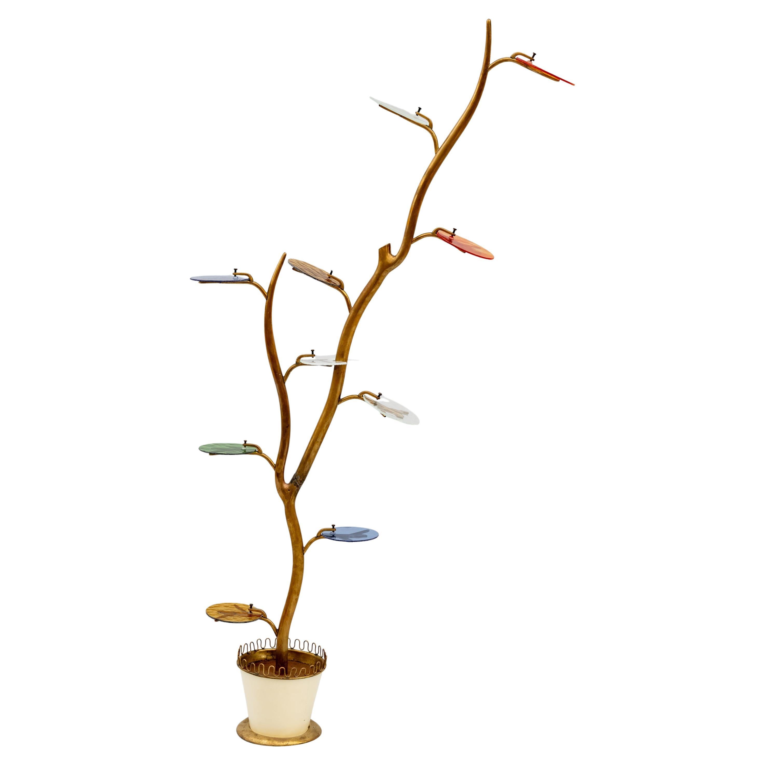 PEZZO UNICO: Albero in ottone, Anni '50 in vendita