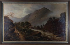 P.F. Villiers - 1881 Oil, Mountainous Valley