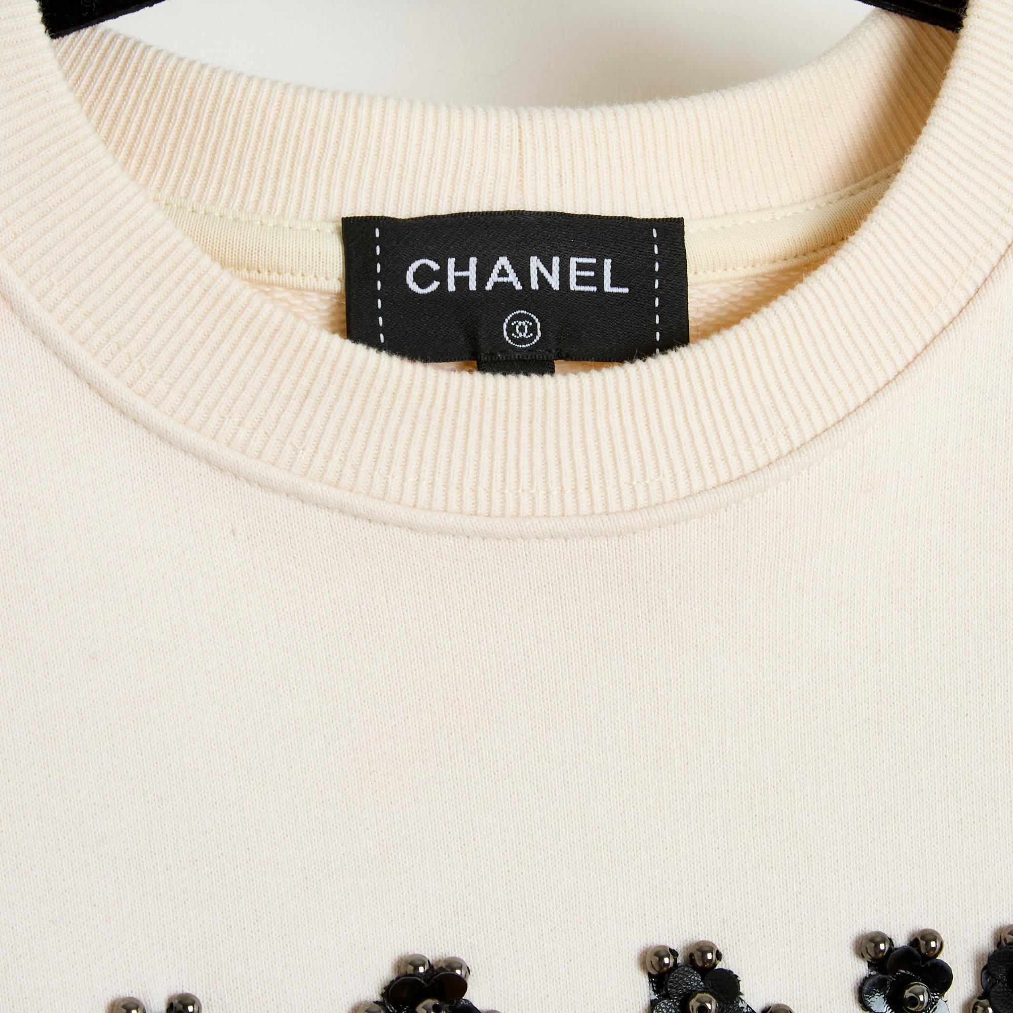 PF2020 Chanel Top Cambon S Sweat shirt Metiers Art 2020 In Excellent Condition For Sale In PARIS, FR