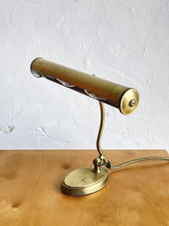 Pfäffle Brass Table Lamp, Mid-Century Modern Design, Germany, 1960s