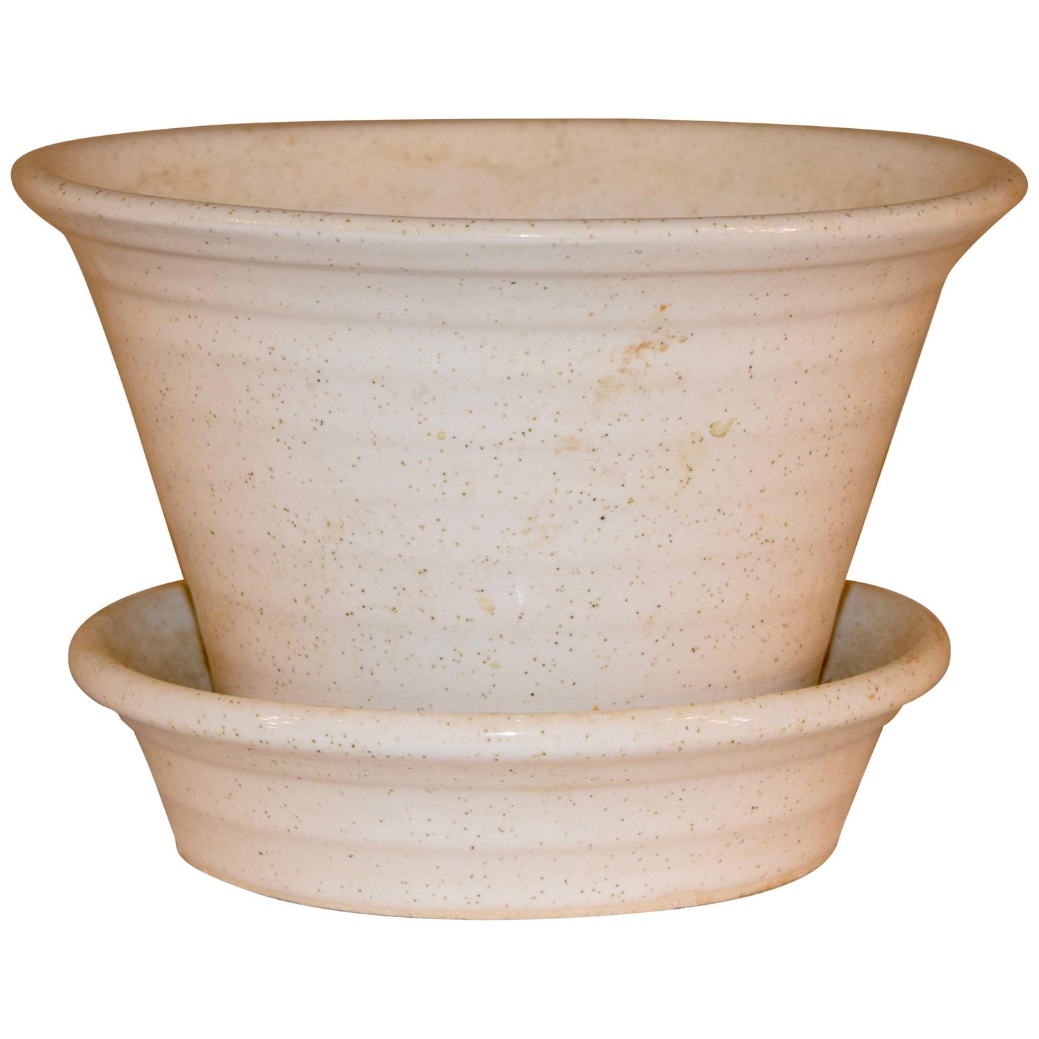 Pfaltzgraff Flower Pot With Saucer At 1stdibs
