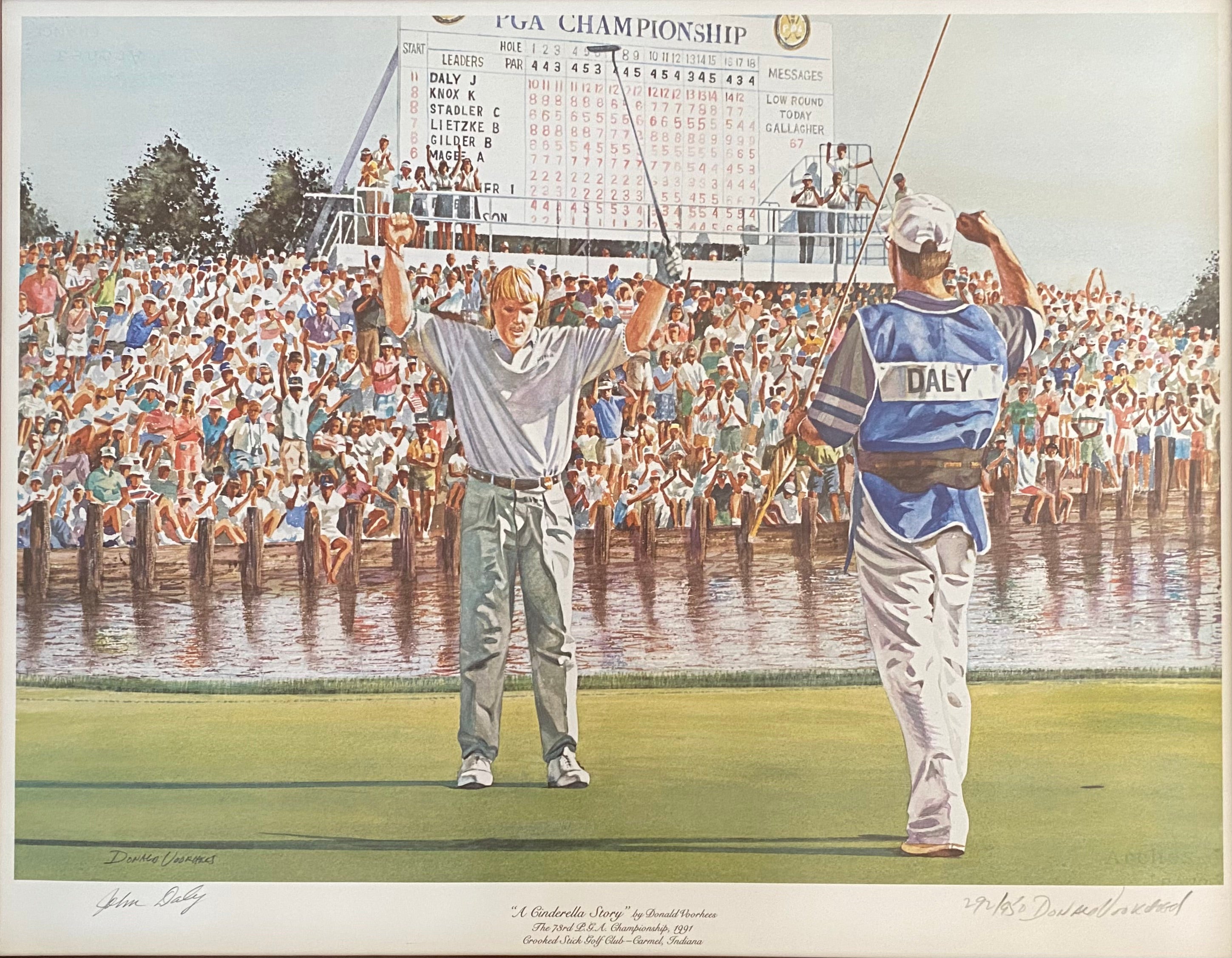 Autographed PGA Golf Tournament 1991 - Crooked Stick Golf Course that was held in Carmel, Indiana. Titled 