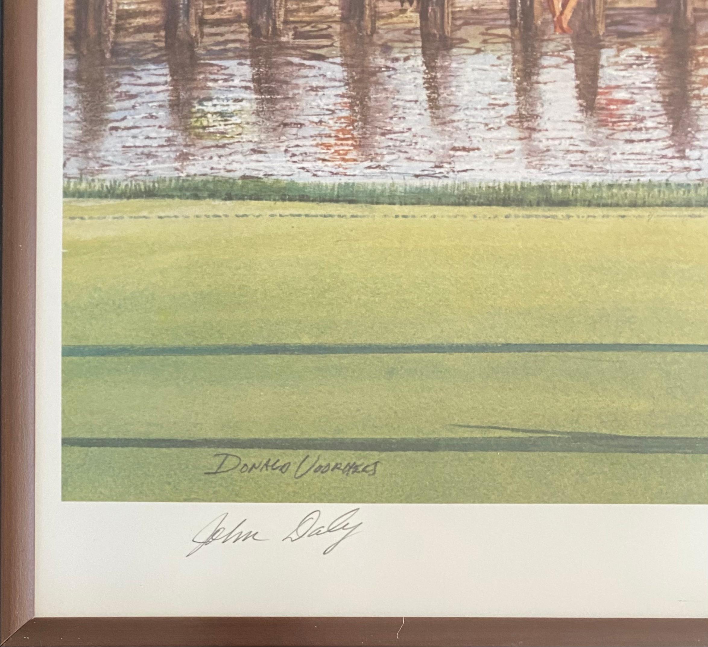 PGA Golfturnament-Lithographie, signierte Lithographie, zertifizierte Sports Memorabilia (amerikanisch) im Angebot
