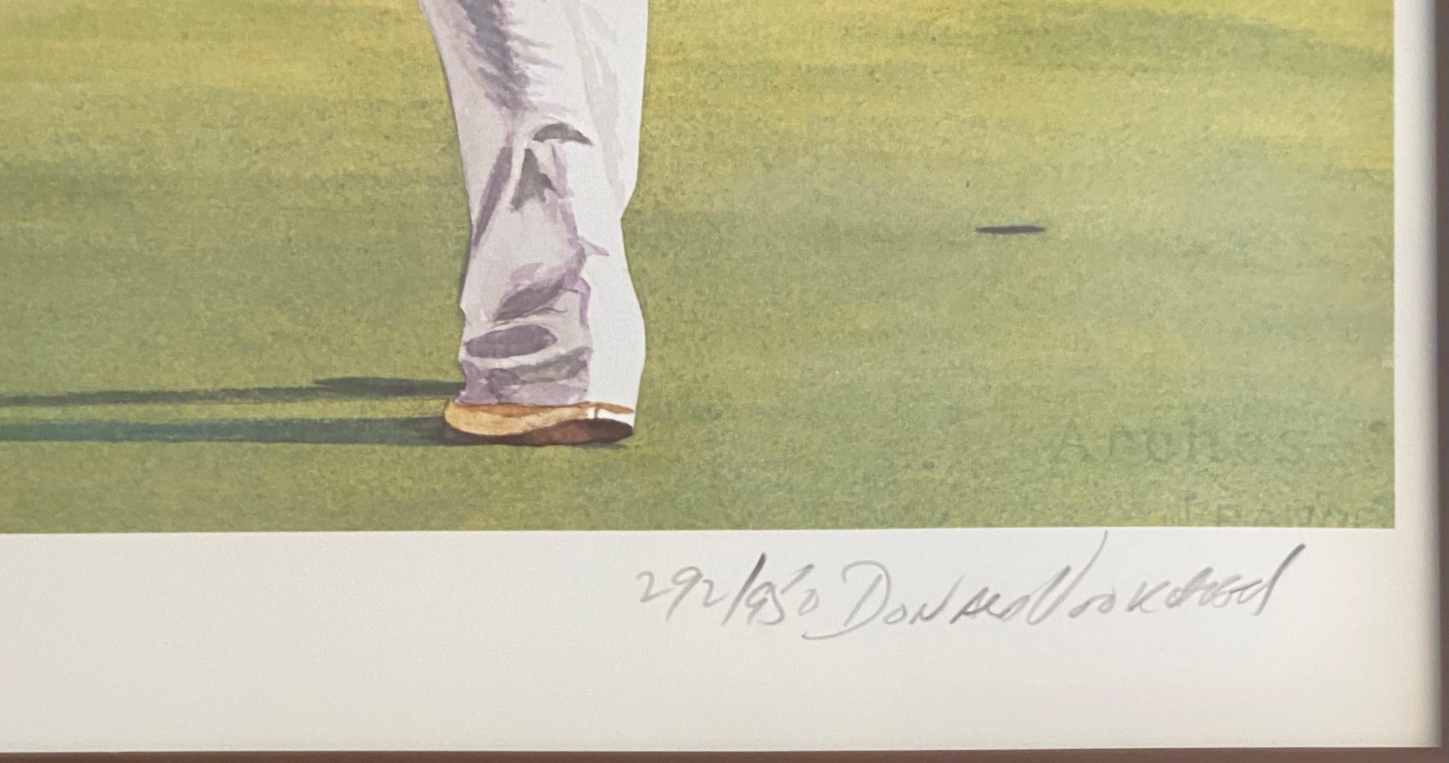 PGA Golfturnament-Lithographie, signierte Lithographie, zertifizierte Sports Memorabilia im Zustand „Gut“ im Angebot in Miami, FL