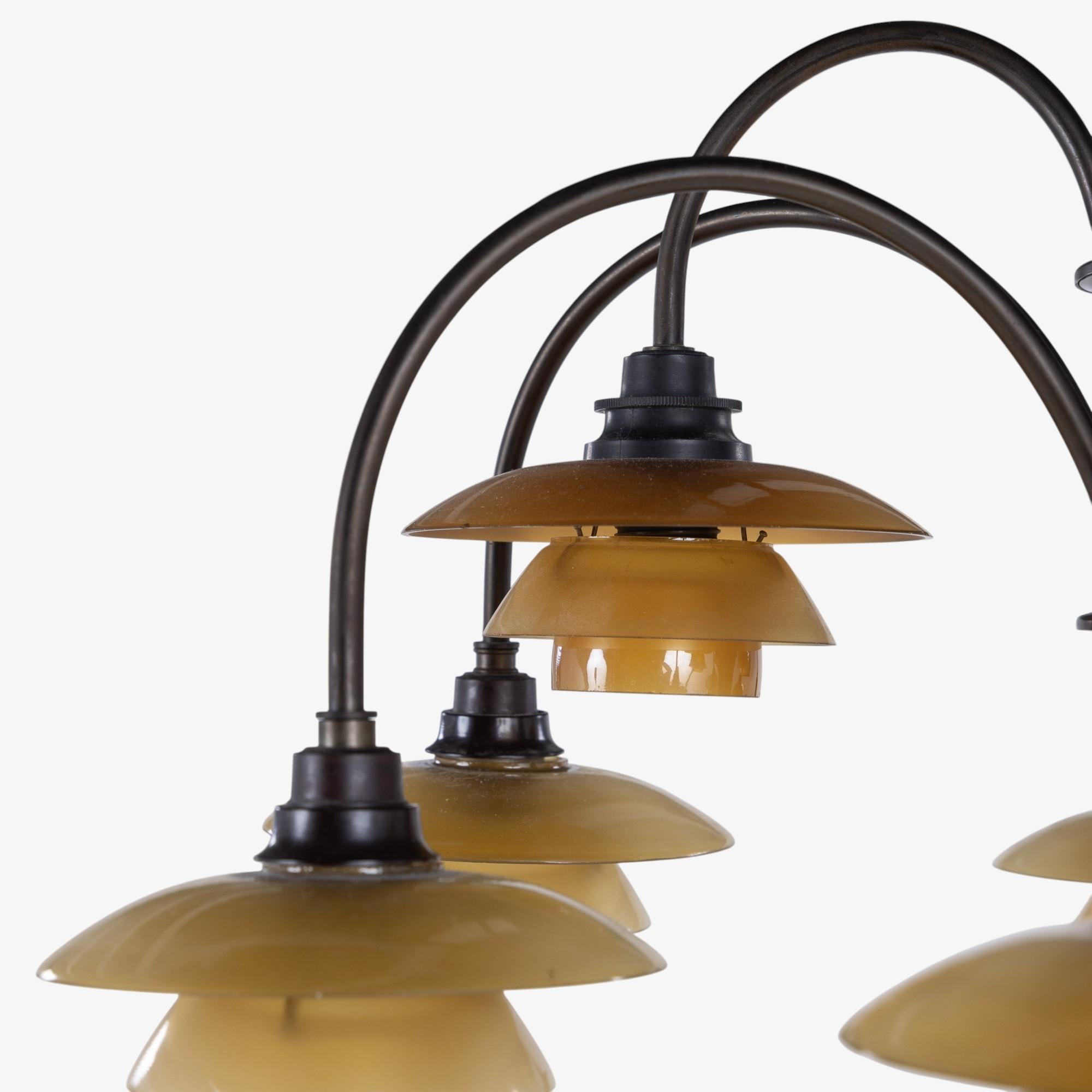 Mid-Century moderno PH 1/1 - Lampadario 'Bombardment' di Poul Henningsen in vendita