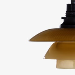 PH 1/1 - Pendant with amber shades by Poul Henningsen