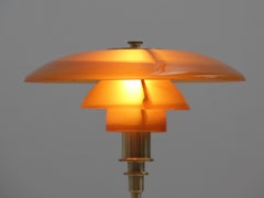 PH 3/2 Amber Colored Glass Table, Limited Edition